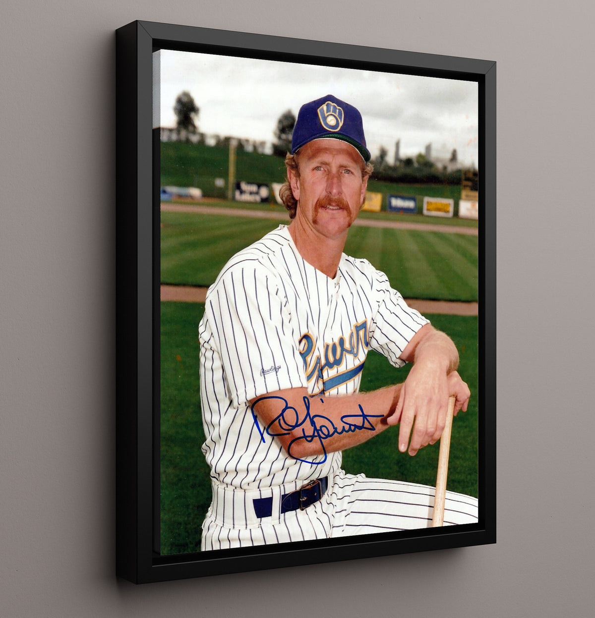 Robin Yount - Milwaukee Legend Classic 8x10 Framed Canvas baseball wall art