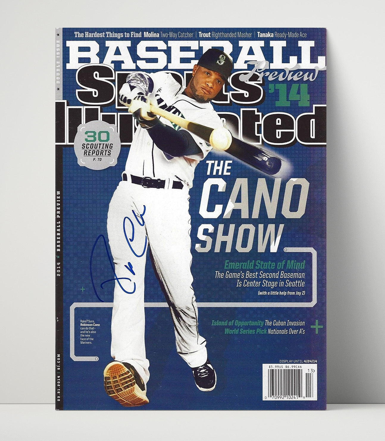 Robinson Cano - Baseball Preview Cano Show SI Cover 2014 Wall Art 16x20 Unframed Print wall art print – Baseball Wall Art decor