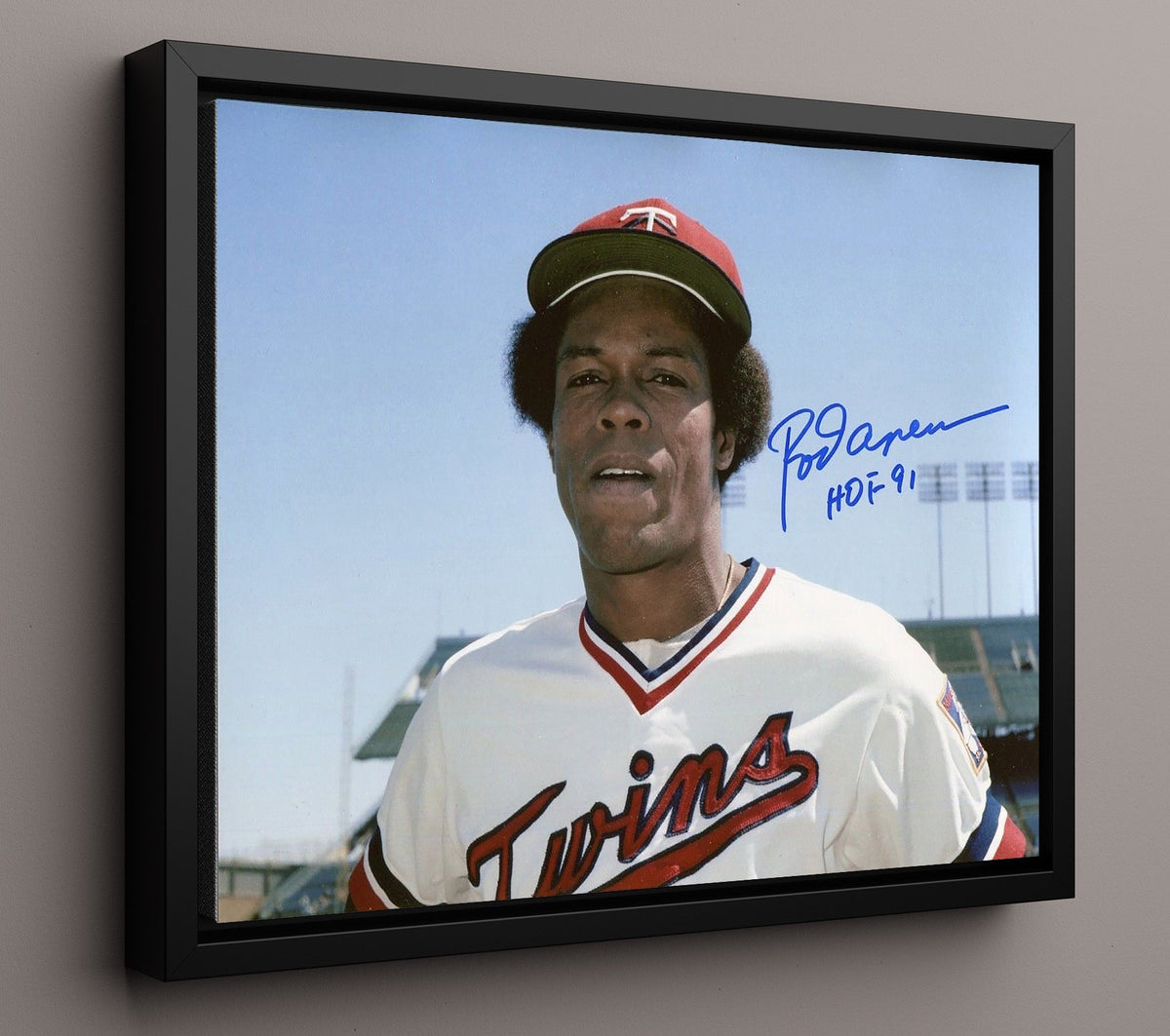 Rod Carew - Batting Mastery 8x10 Canvas baseball wall art