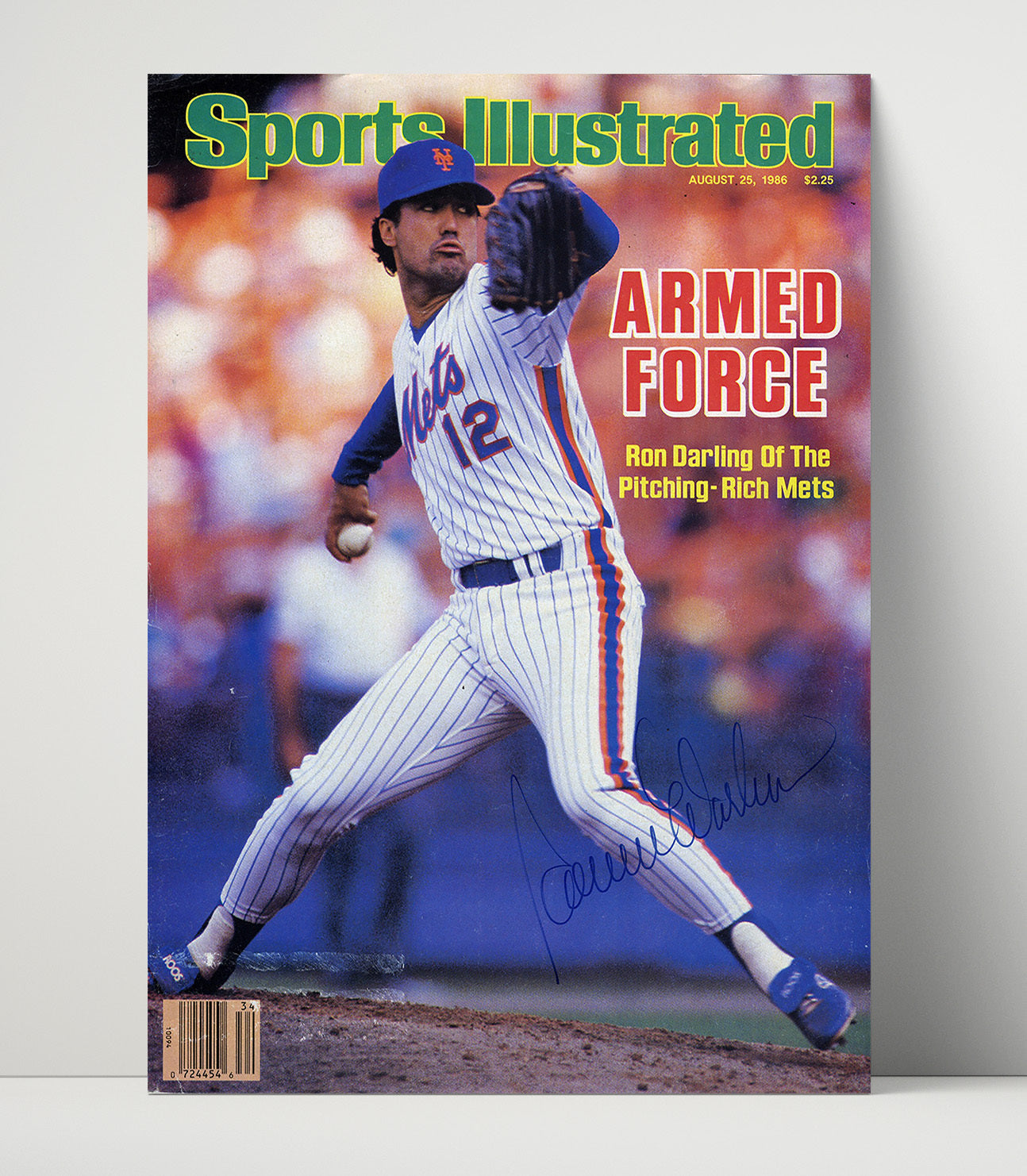Ron Darling - 1986 SI Cover Armed Force New York Legend Spotlight Baseball Wall Art 16x20 Unframed Print wall art print – Baseball Wall Art decor