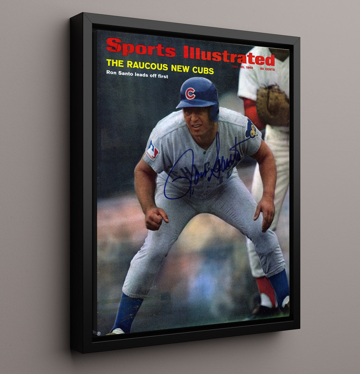 Ron Santo - SI Cover 8x10 Framed Canvas baseball wall art