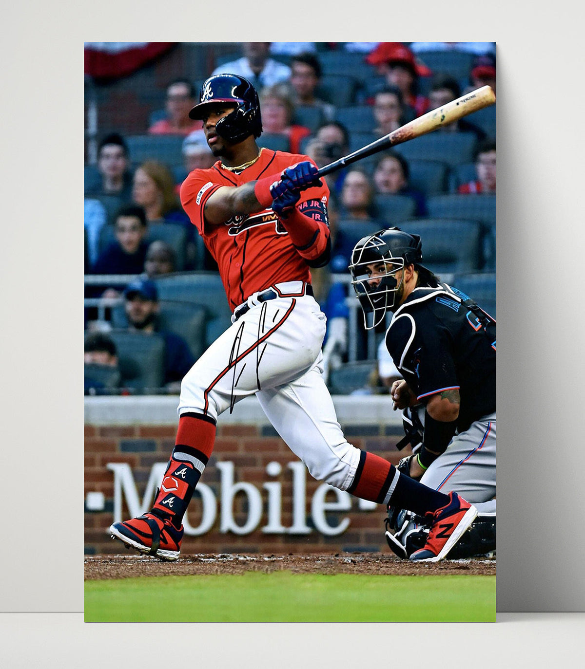 Ronald Acuña Jr. – Atlanta Full-Extension Swing unframed baseball poster print