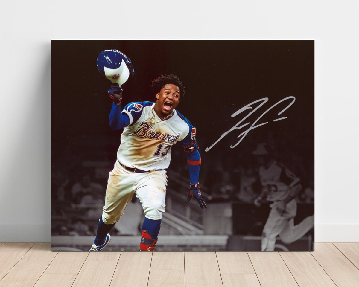 Ronald Acuña Jr. – Braves Celebration unframed baseball poster print