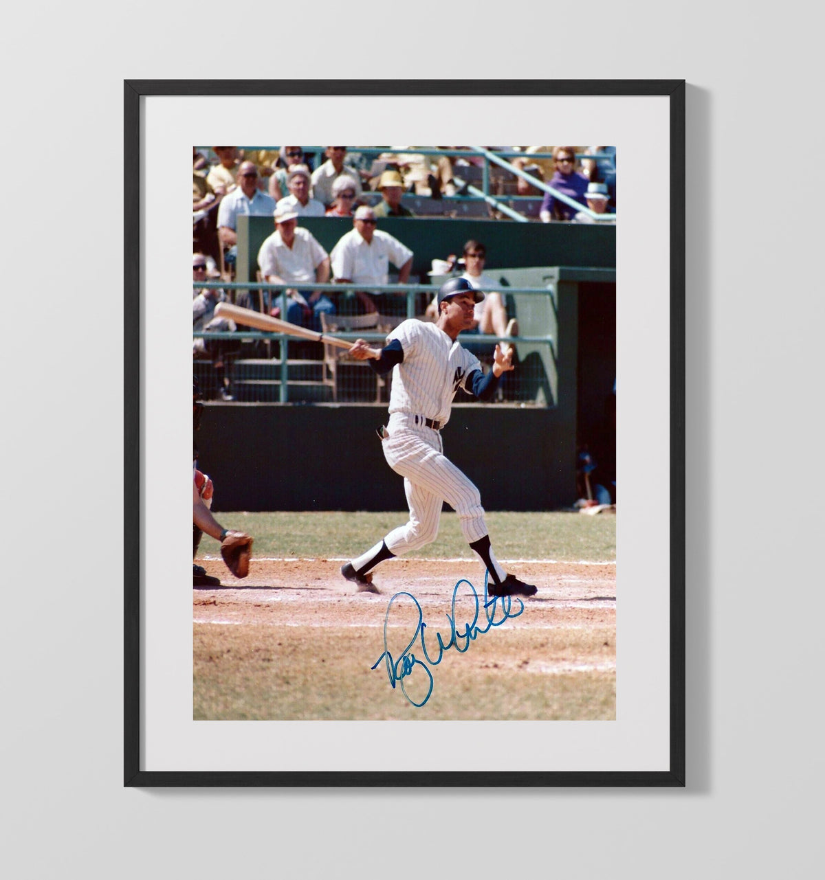 Roy White - New York Legend At The Plate 16x20 Gallery Frame baseball wall art