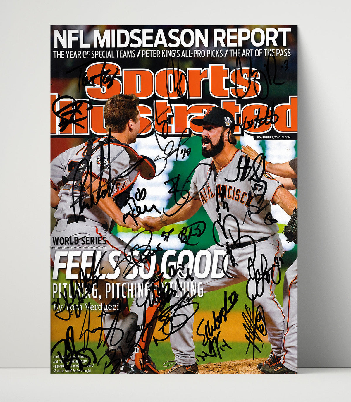 San Francisco – Championship Roster 2010 SI unframed baseball poster print