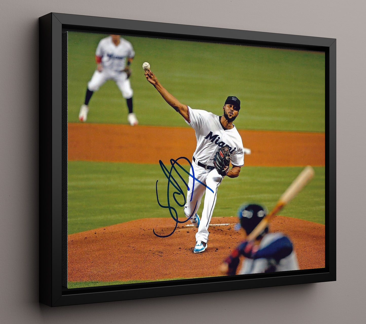 Sandy Alcantara - Mound Delivery 8x10 Framed Canvas baseball wall art