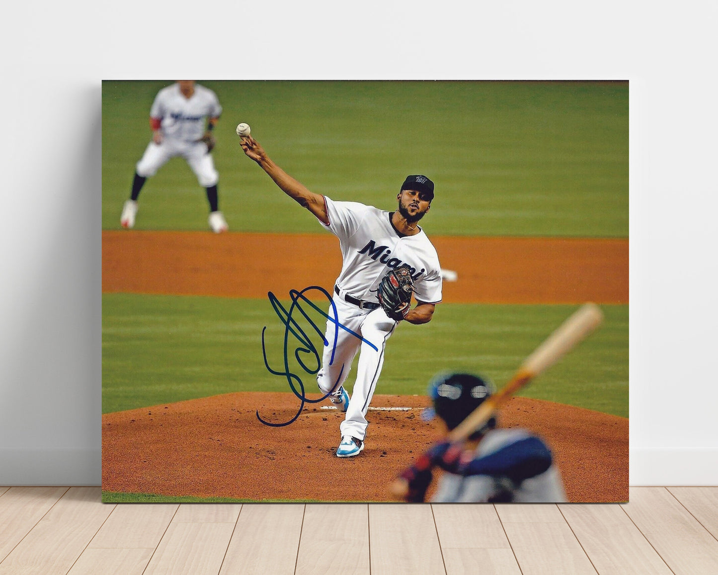Sandy Alcantara - Mound Delivery Baseball Wall Art 16x20 Unframed Print wall art print – Baseball Wall Art decor