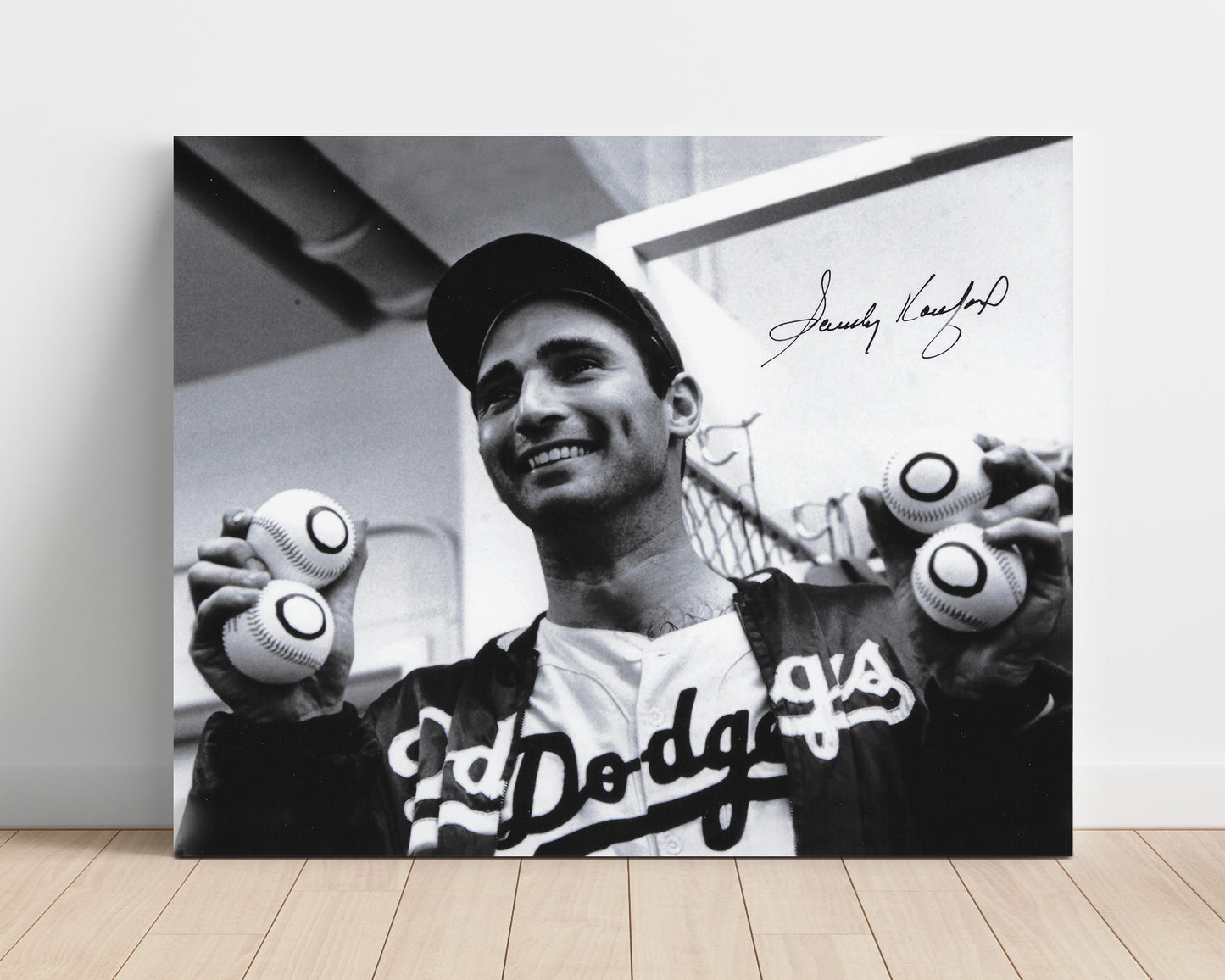 Sandy Koufax - Four No Hitters Landscape Baseball Wall Art 16x20 Unframed Print wall art print – Baseball Wall Art decor