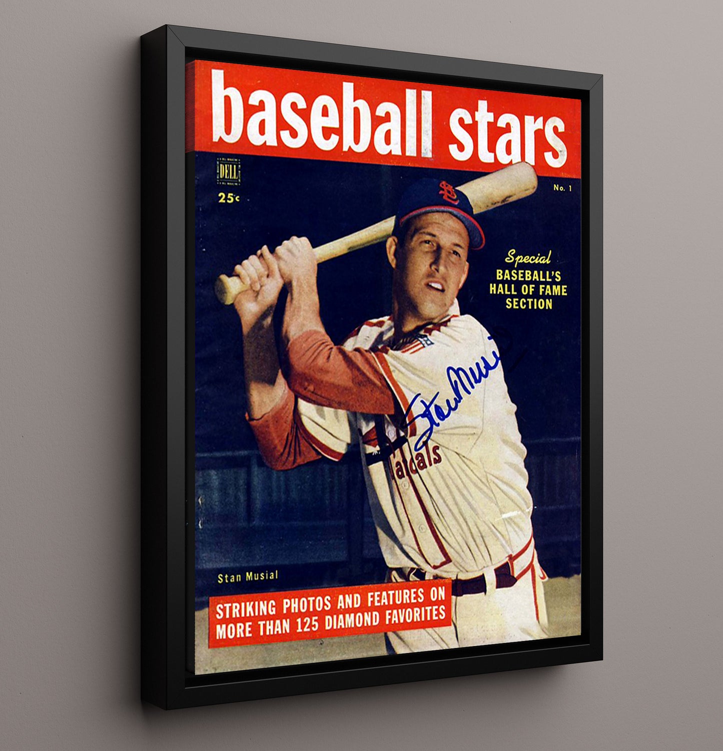 Stan Musial - Sport Magazine 1949 8x10 Framed Canvas baseball wall art