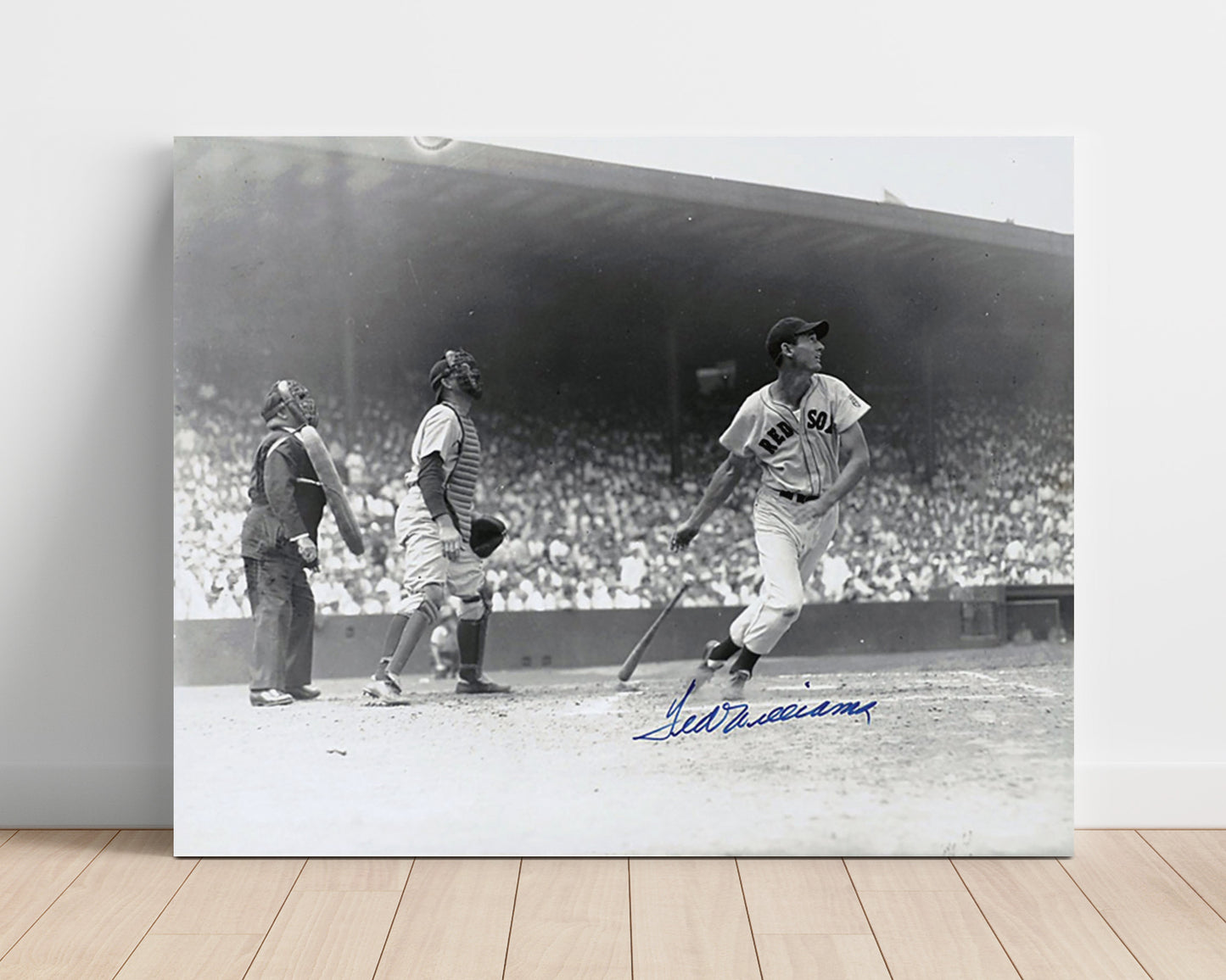 Ted Williams - Splendid Splinter Connects Baseball Wall Art 16x20 Unframed Print wall art print – Baseball Wall Art decor