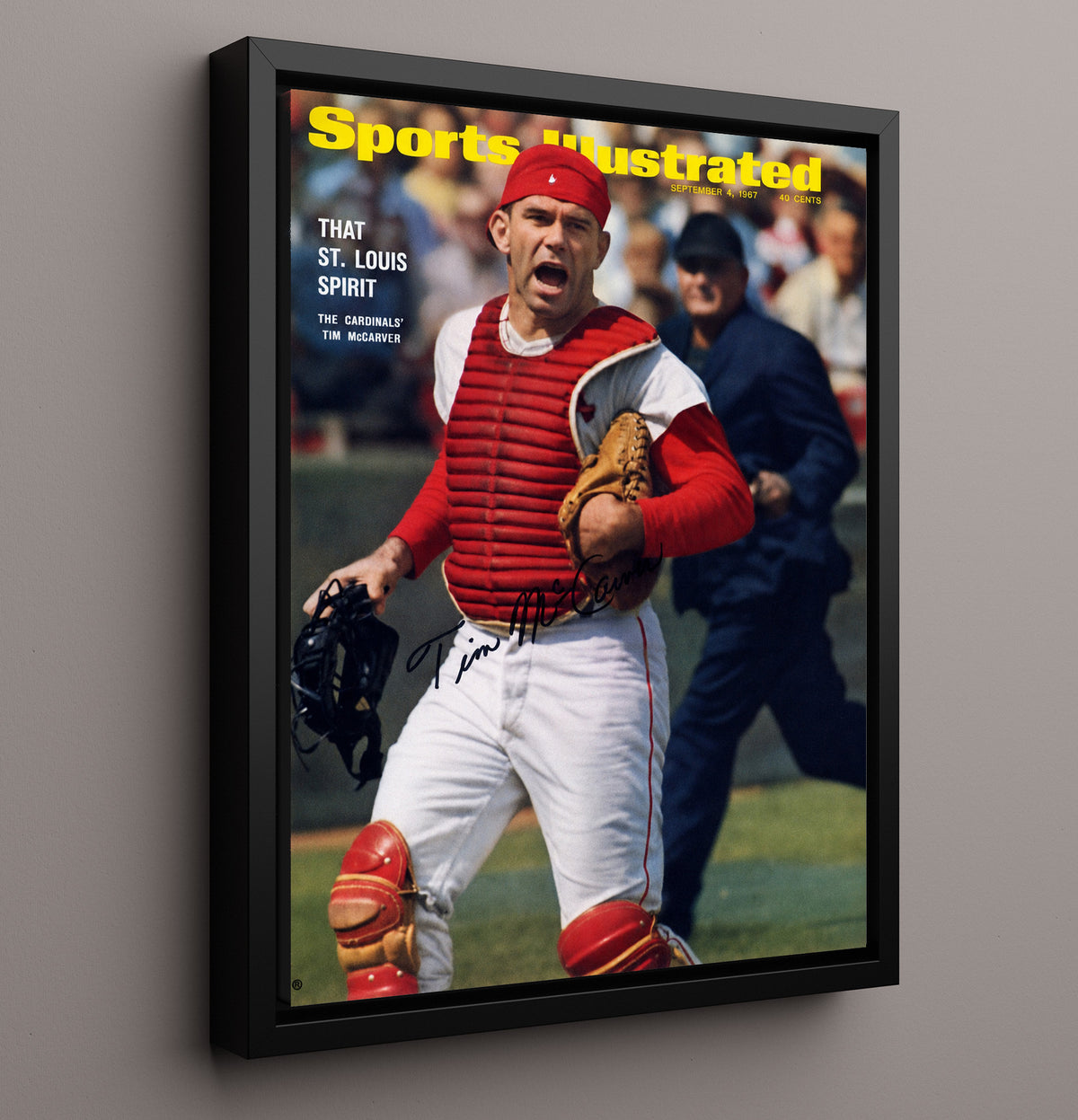 Tim McCarver - SI Cover 8x10 Framed Canvas baseball wall art