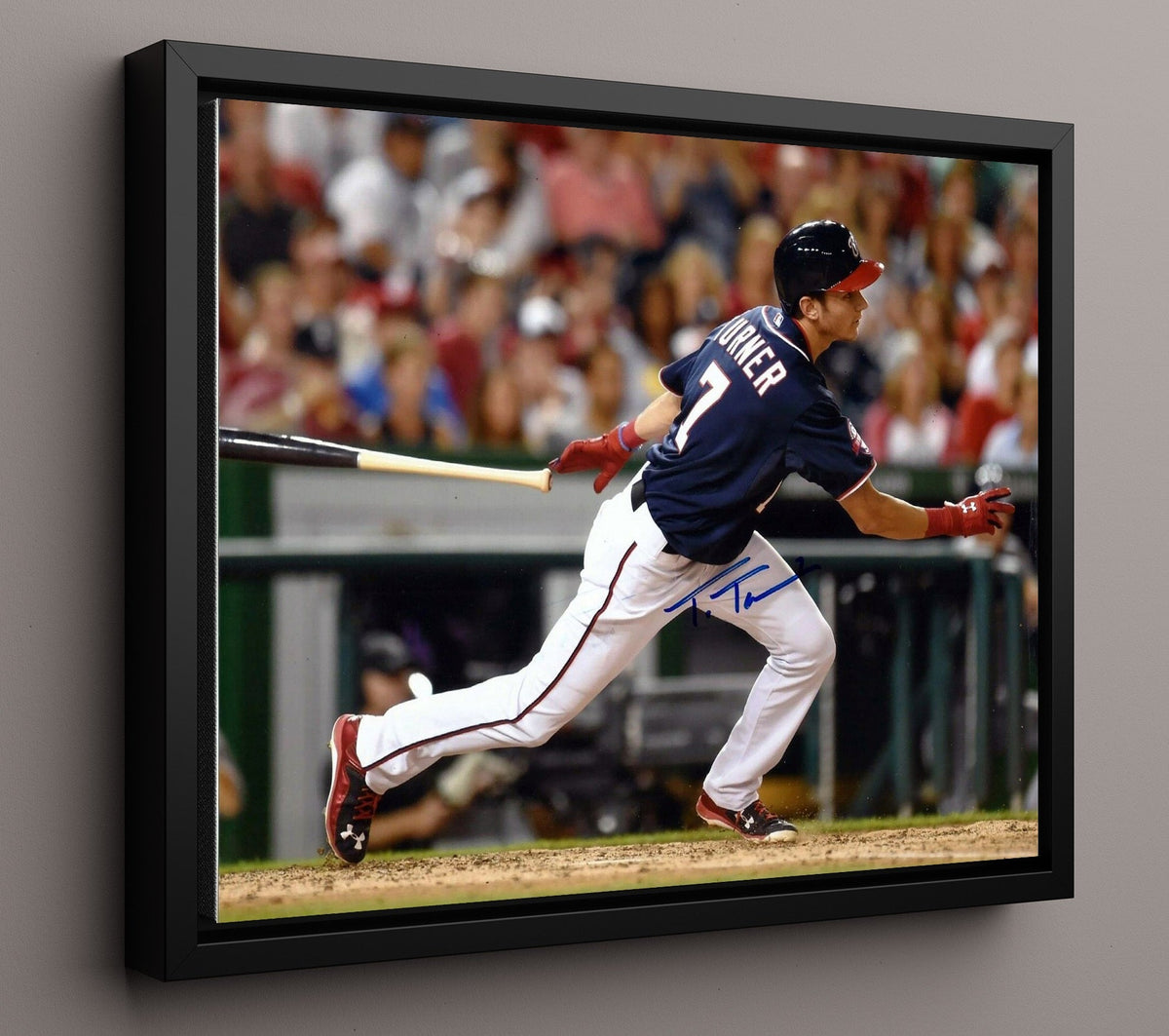 Trea Turner - Full Extension Contact 8x10 Canvas baseball wall art