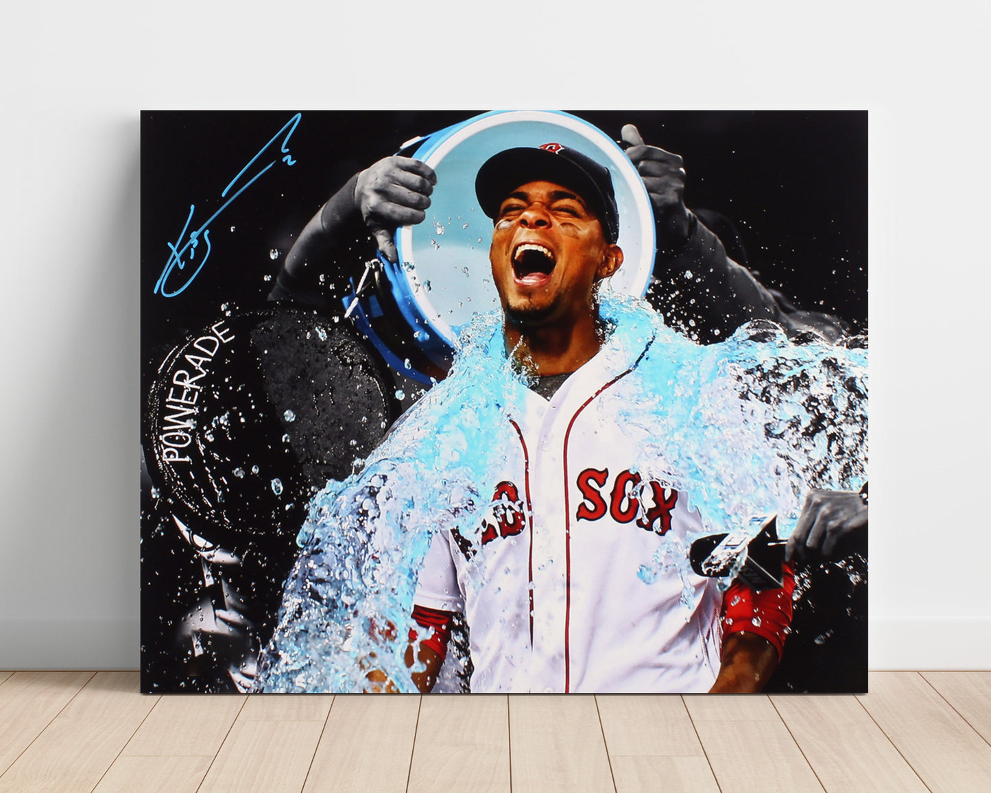 Xander Bogaerts - Powerade Bath Spotlight Baseball Wall Art 16x20 Unframed Print wall art print – Baseball Wall Art decor
