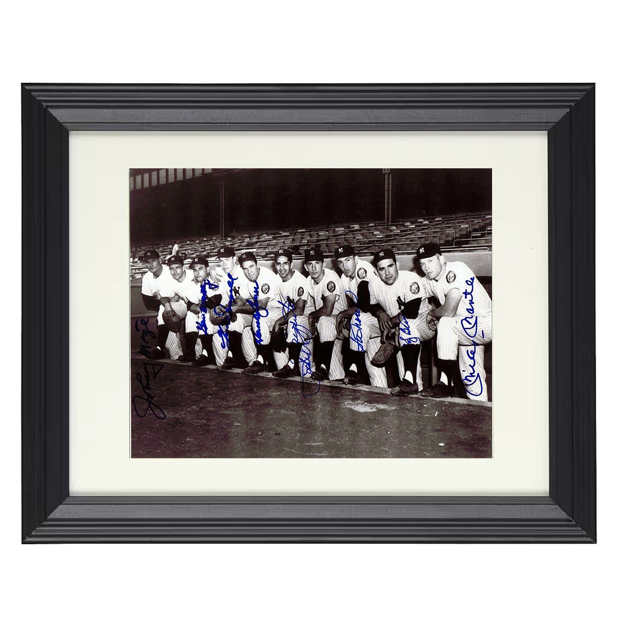 Yankees - Bronx Bombers Team Landscape 8x10 black beveled framed baseball wall art