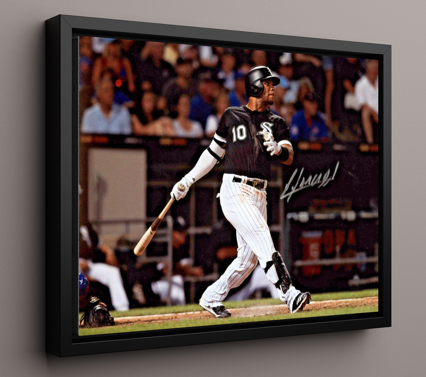 Yoan Moncada - Follow Through At Bat 8x10 Framed Canvas baseball wall art