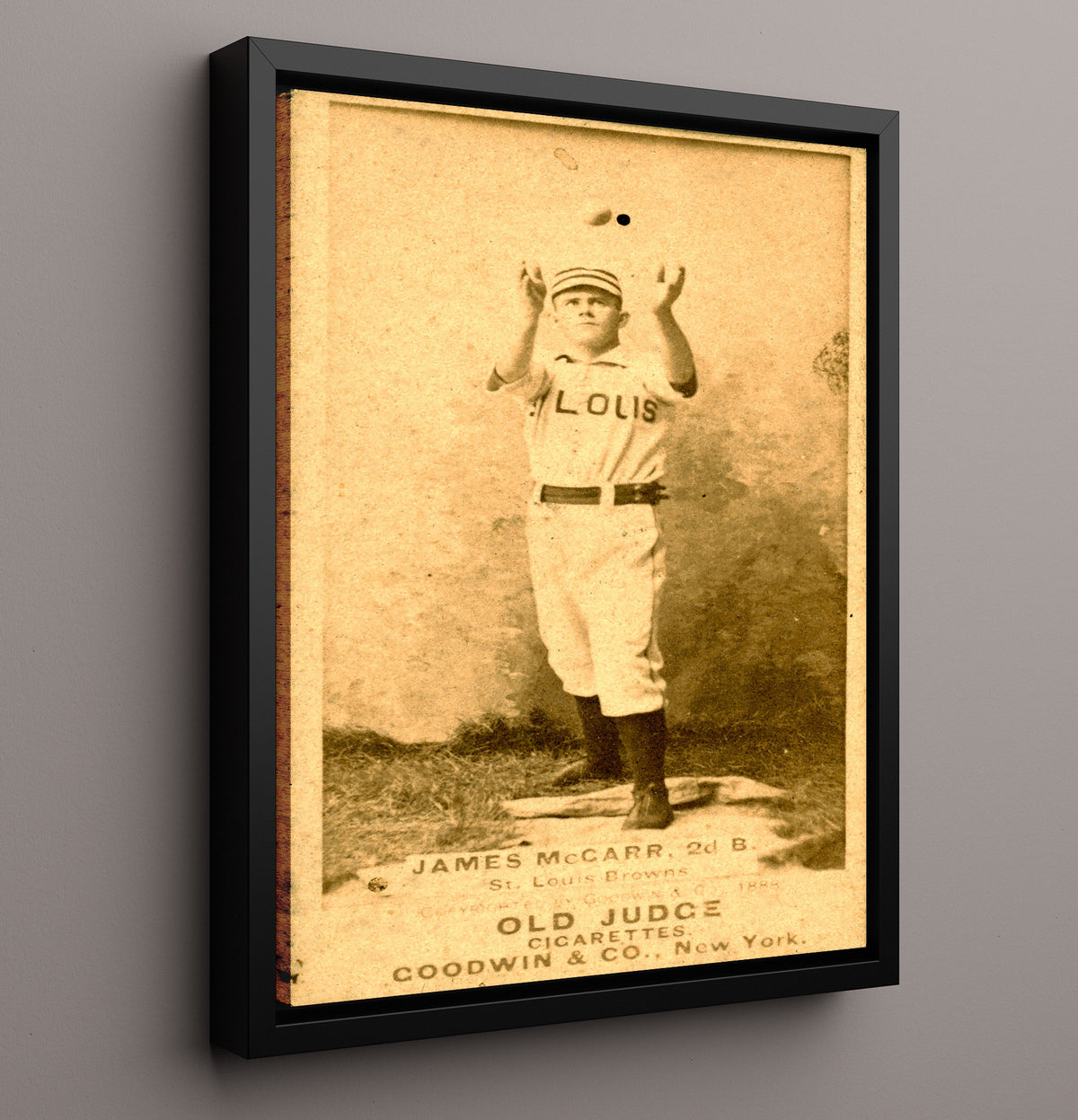 James McCarr - Old Judge Tobacco Card 8x10 Framed Canvas baseball wall art