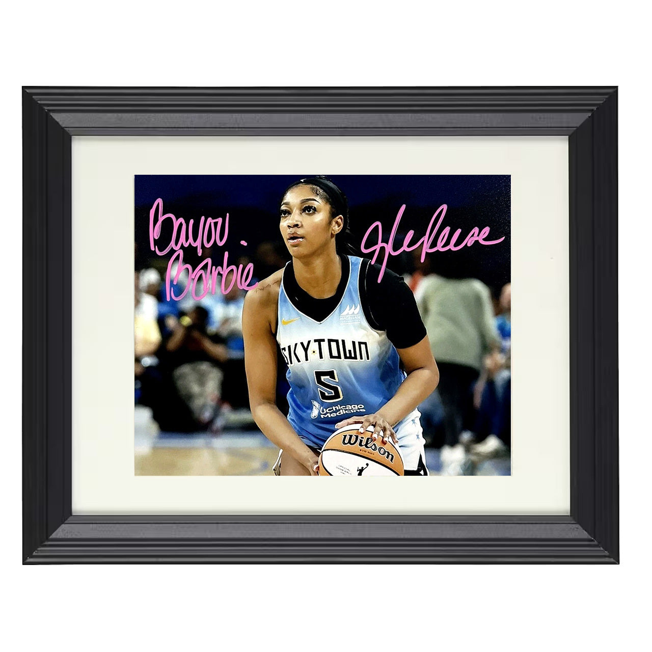 Angel Reese - SkyTown Bayou Barbie 8x10 framed basketball wall art