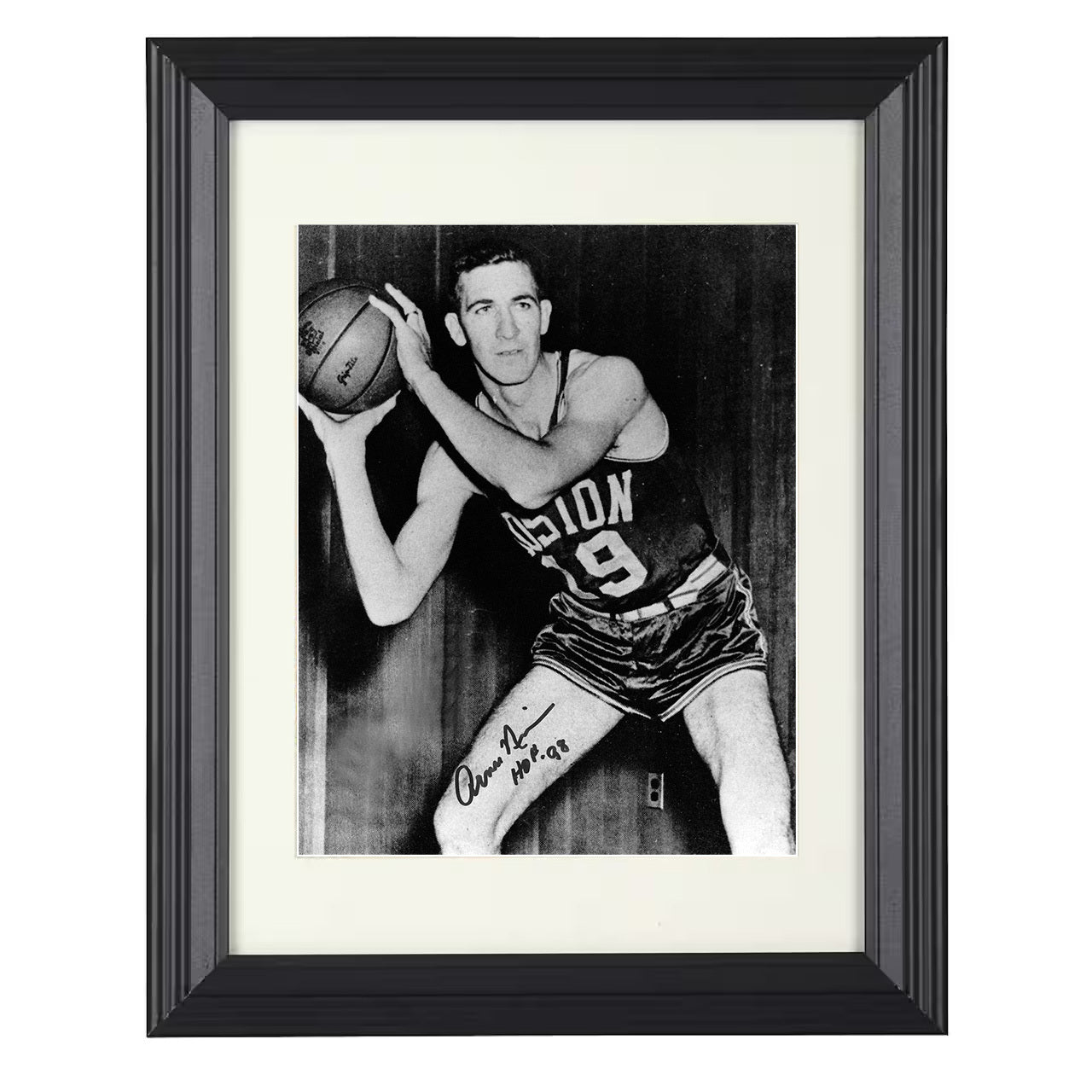 Arnie Risen - Rochester Royals Classic Editorial Shot 8x10 framed basketball wall art