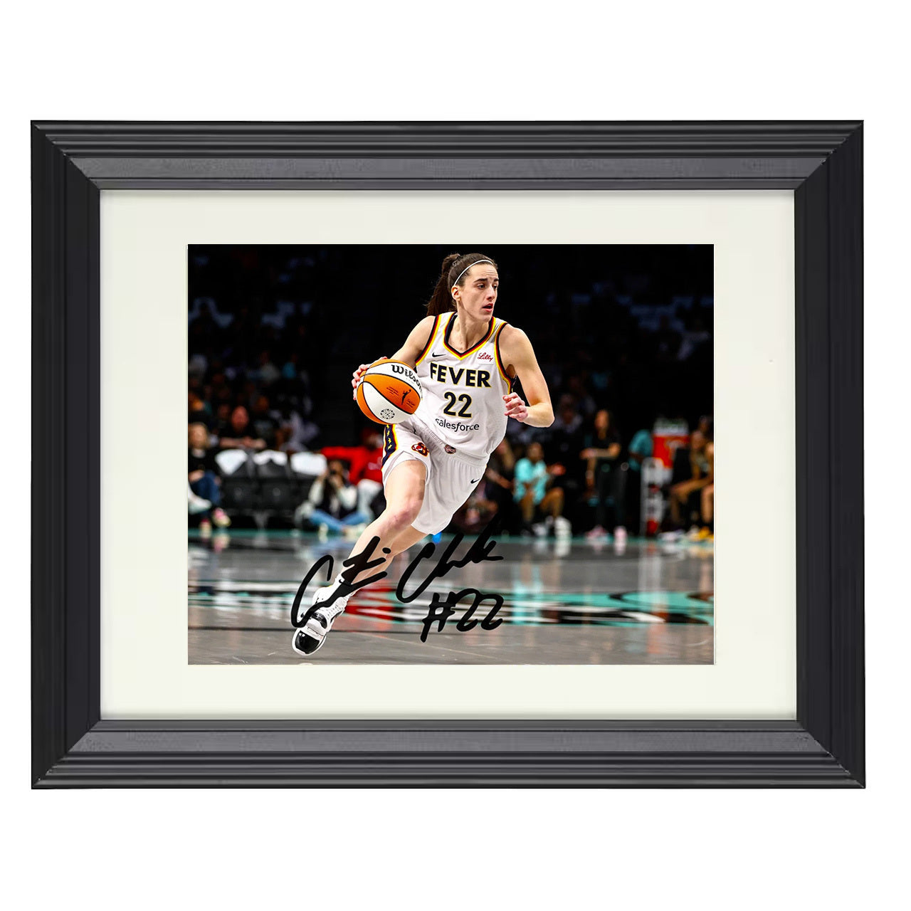 Caitlin Clark - Indiana Fever Drive Action 8x10 framed basketball wall art