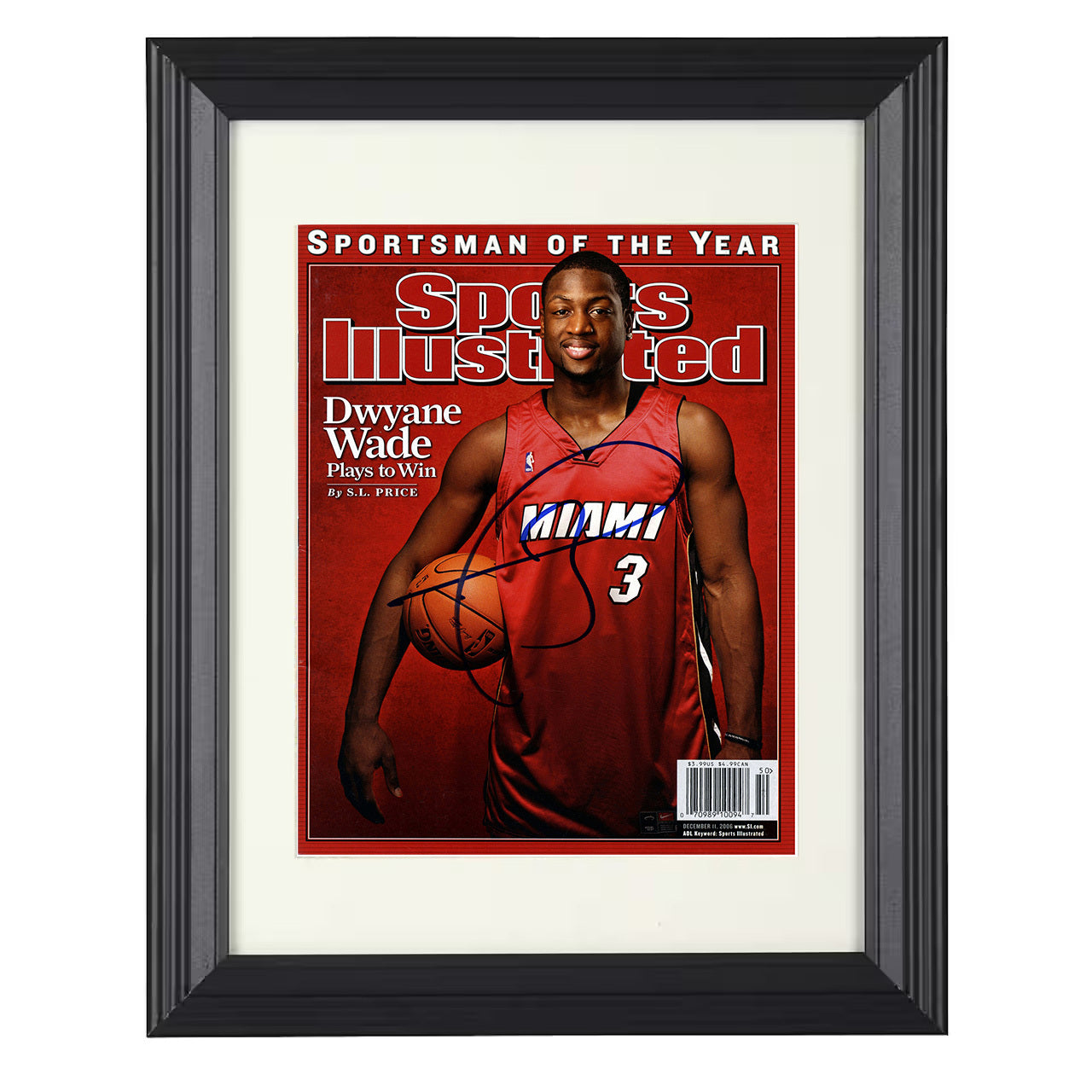 Dwyane Wade - Sportsman of the Year 2006 SI 8x10 framed basketball wall art