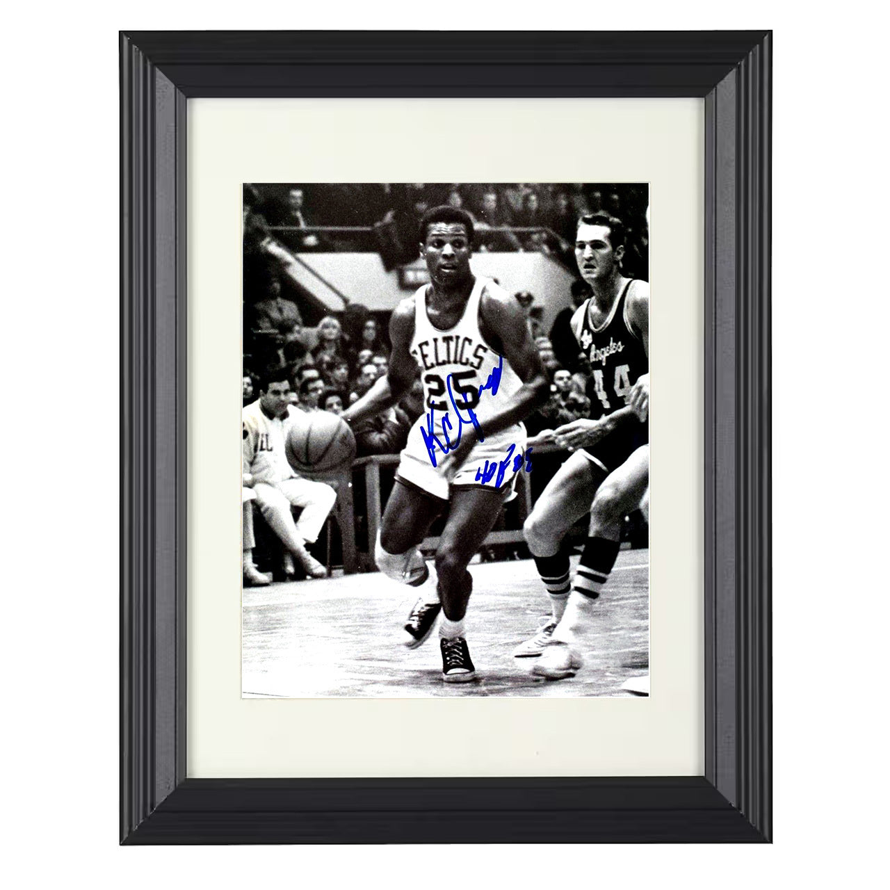 KC Jones - Celtics No 25 Classic Game Action 8x10 framed basketball wall art