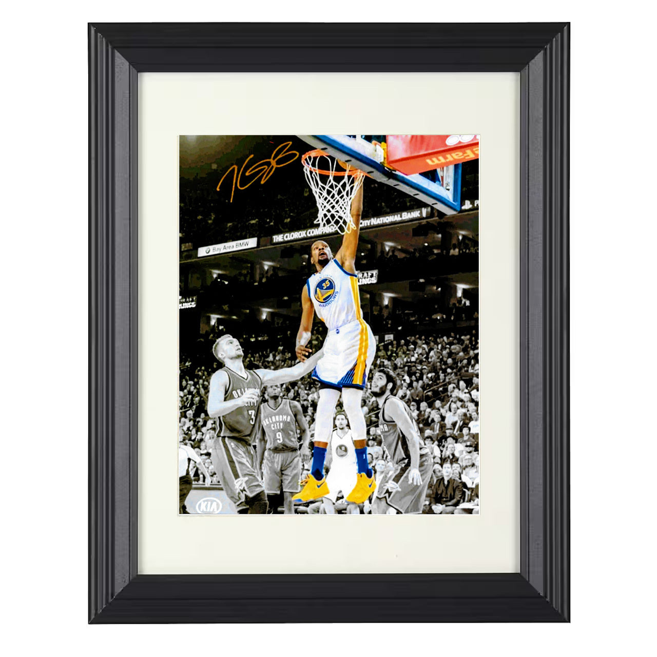 Kevin Durant - Golden State Transition Elevation 8x10 framed basketball wall art