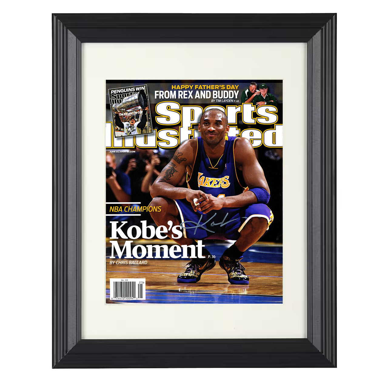 Kobe Bryant - Kobe's Moment Finals MVP 2009 SI 8x10 framed basketball wall art
