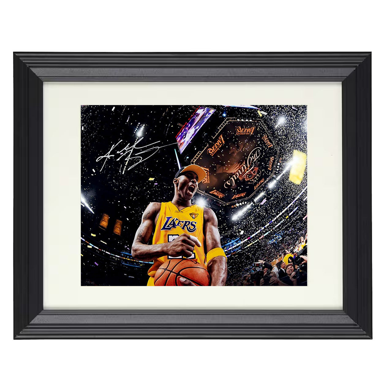 Kobe Bryant - Lakers Victory Celebration 8x10 framed basketball wall art