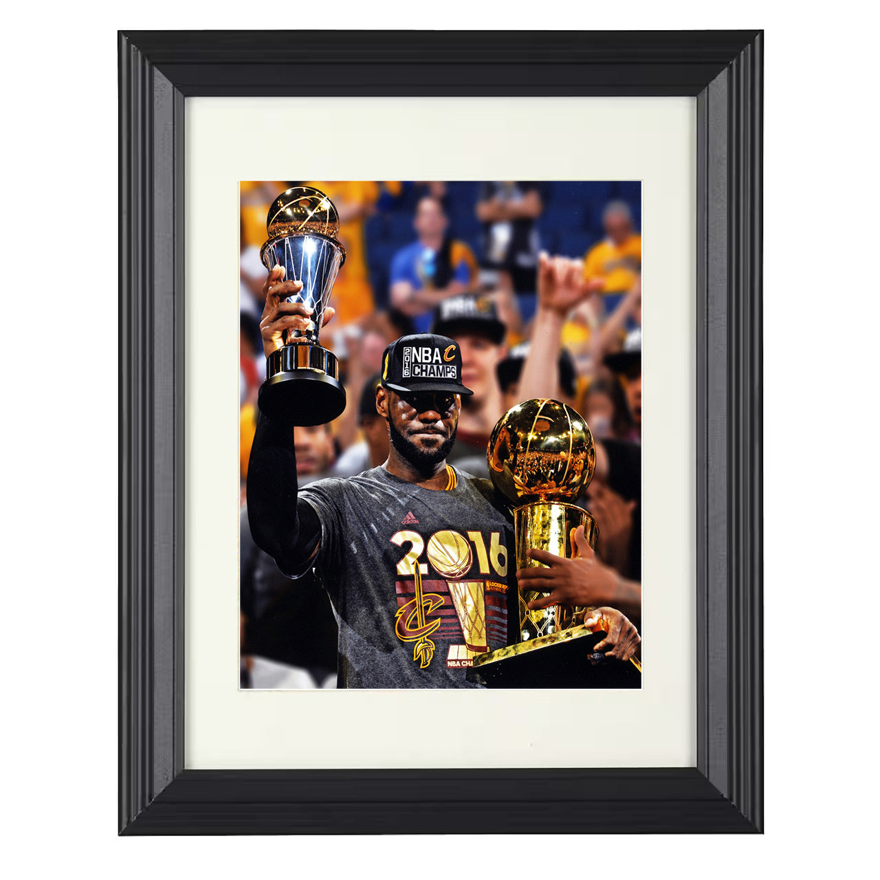 LeBron James - Cleveland Basketball Championship 2016 SI 8x10 framed basketball wall art