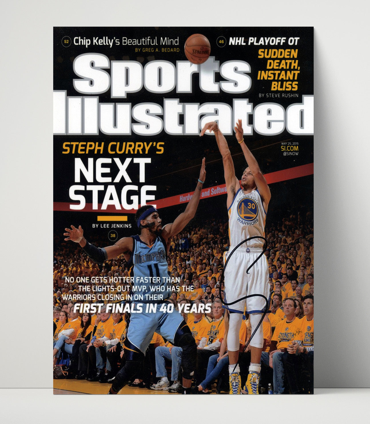 Steph Curry Next Stage Playoff Breakthrough SI Cover May 2015 basketball print - 16x20 Unframed Print wall art