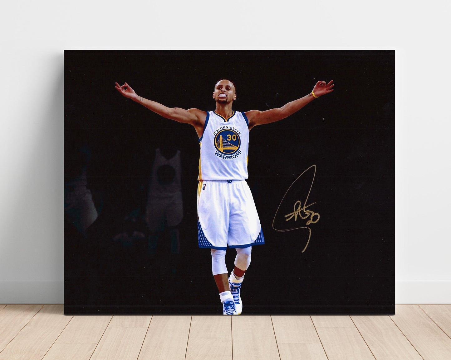 Stephen Curry – Warriors Arms Raised Celebration - Basketball Wall Art