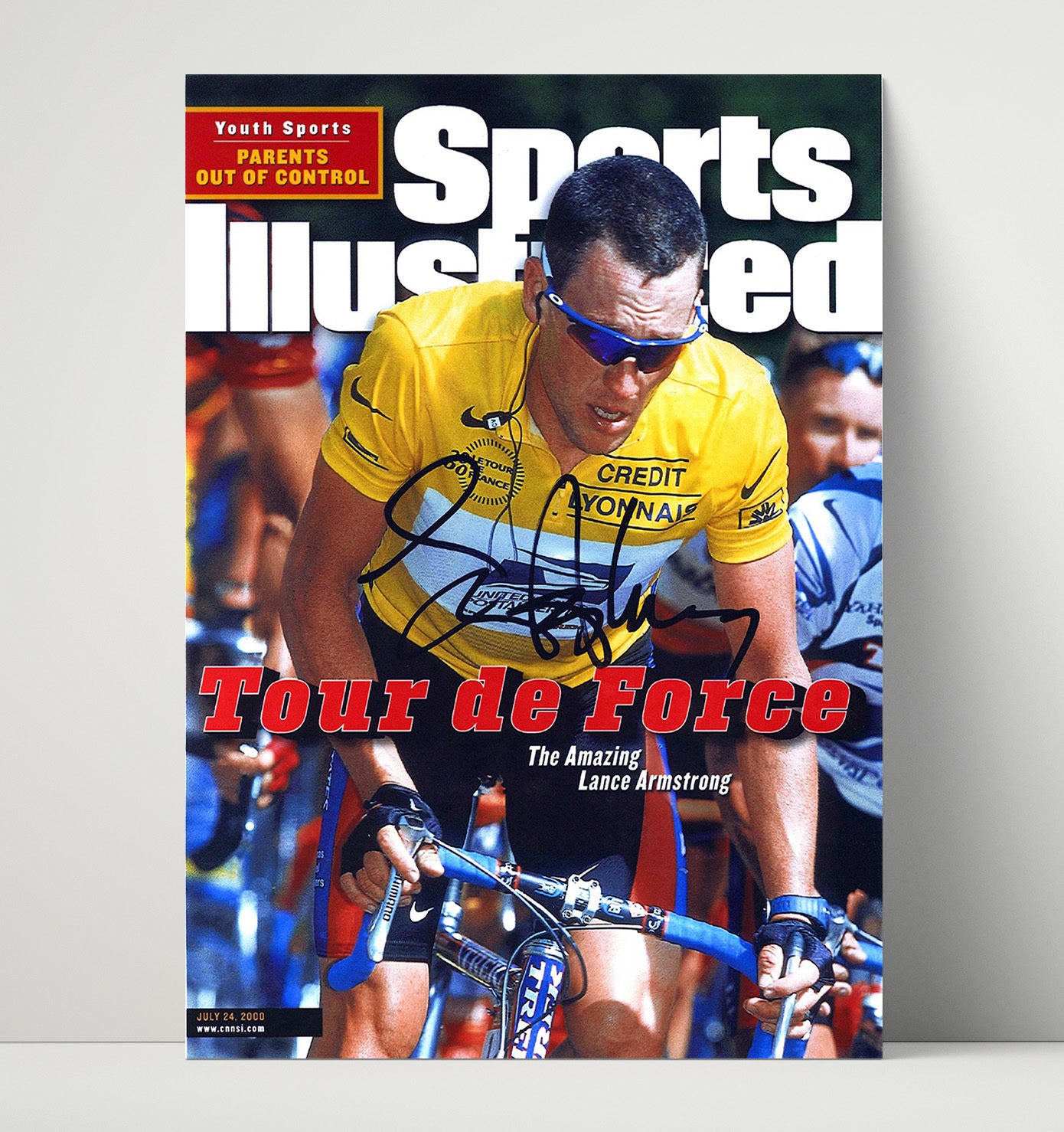 Lance Armstrong 2000 SI Tour De Force Cover 16x20 Unframed Print cycling wall art print – Cycling Wall Art decor