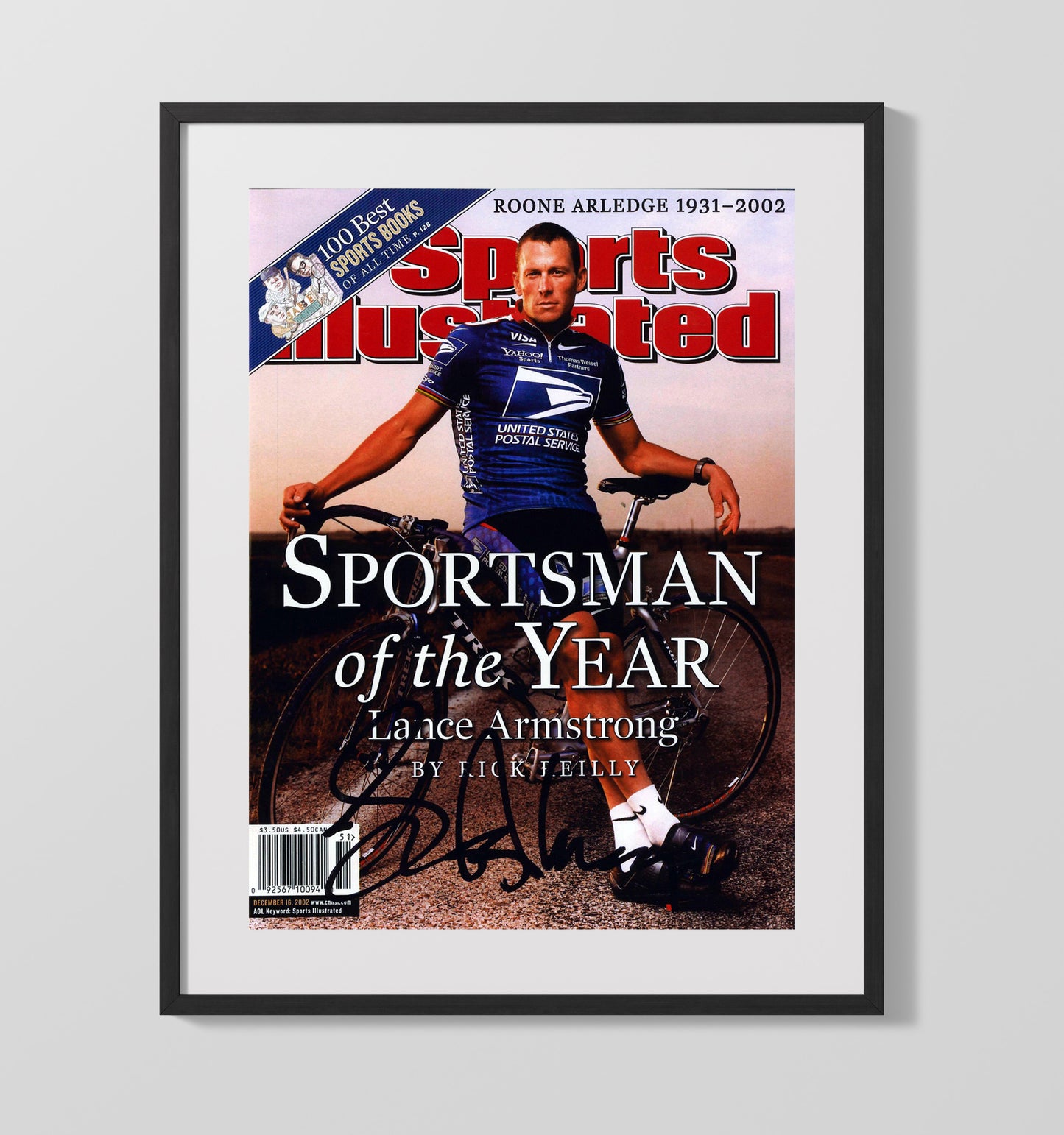 Lance Armstrong 2002 SI Sportsman of the Year Cover 16x20 Unframed Print cycling wall art