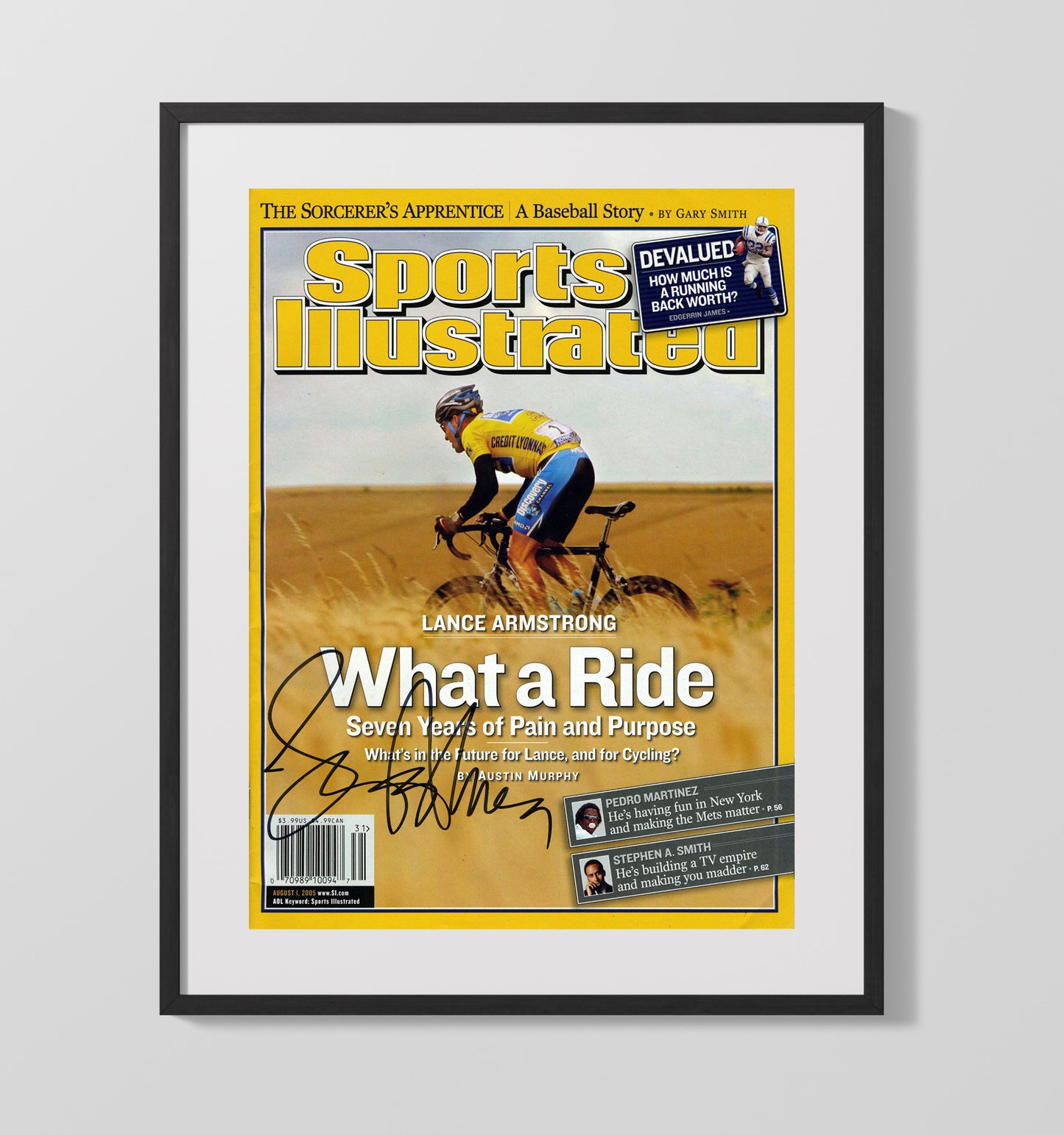 Lance Armstrong 2005 SI What a Ride Cover 16x20 Unframed Print cycling wall art