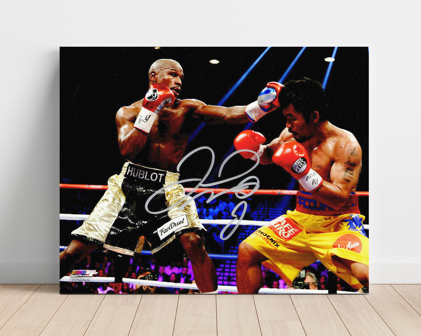 Floyd Mayweather Jr. and Manny Pacquiao – Money Fight unframed boxing poster print