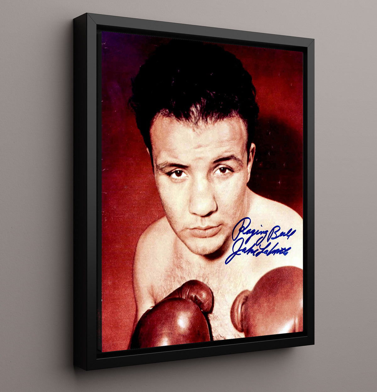 Jake LaMotta Raging Bull Portrait 20x24 Canvas boxing wall art