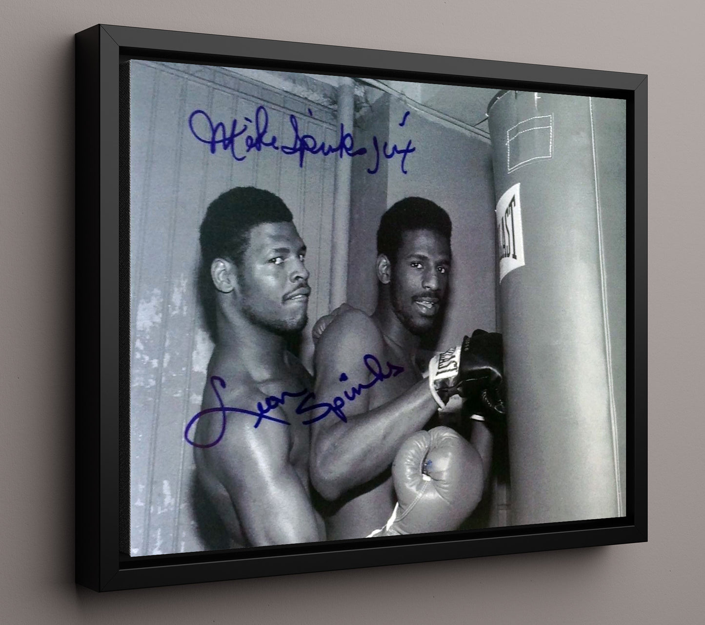 Leon Spinks and Michael Spinks Brothers in the Ring 20x24 Canvas boxing wall art