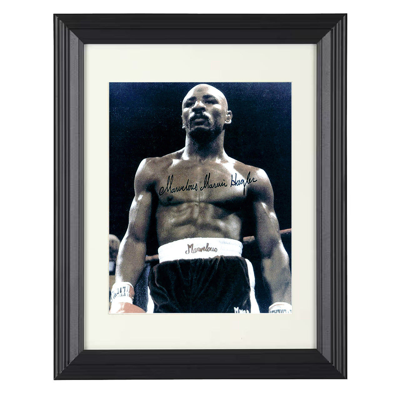 Marvelous Marvin Hagler - Studio 8x10 black framed boxing print
