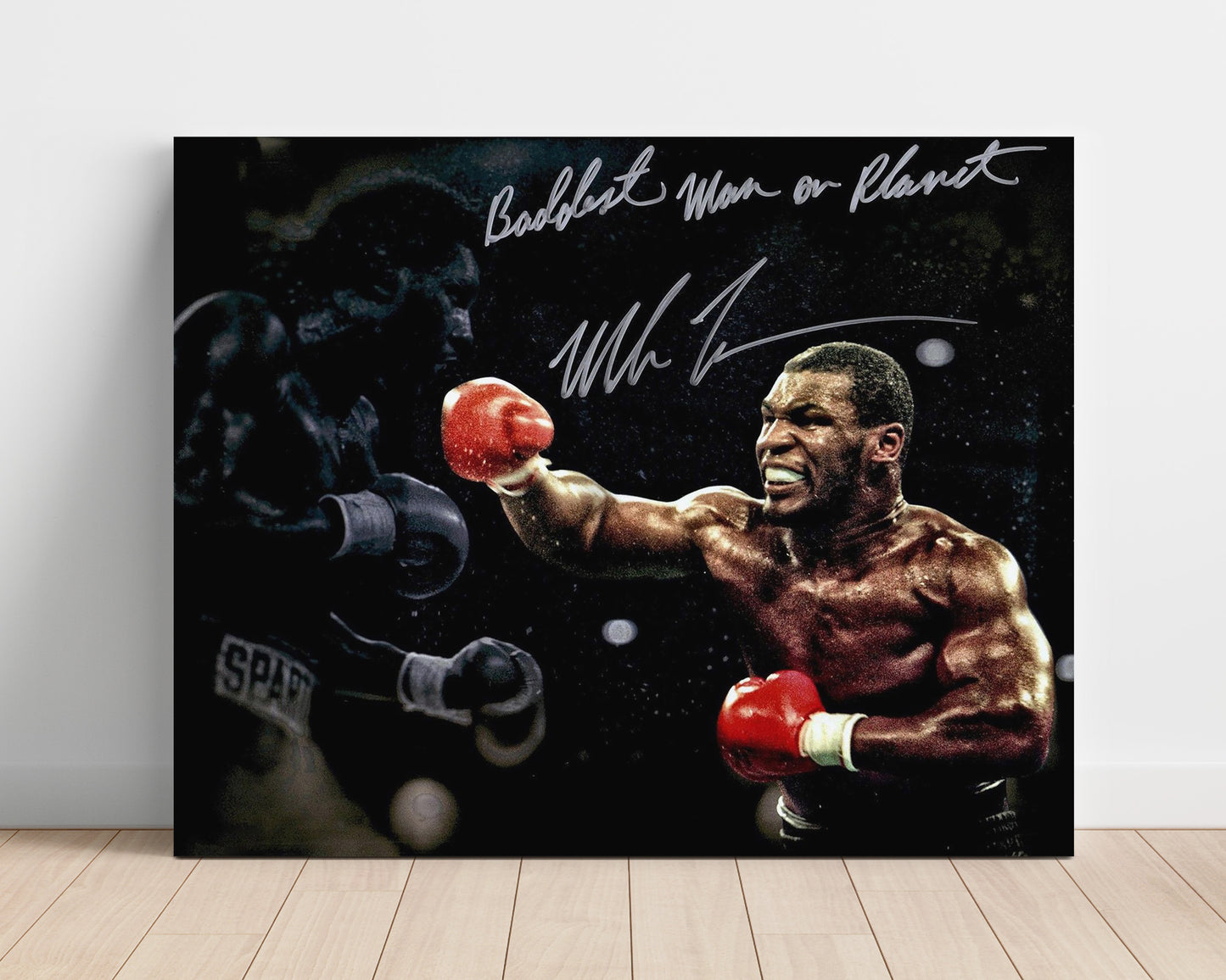 Mike Tyson – Baddest Man in Red Gloves unframed boxing poster print