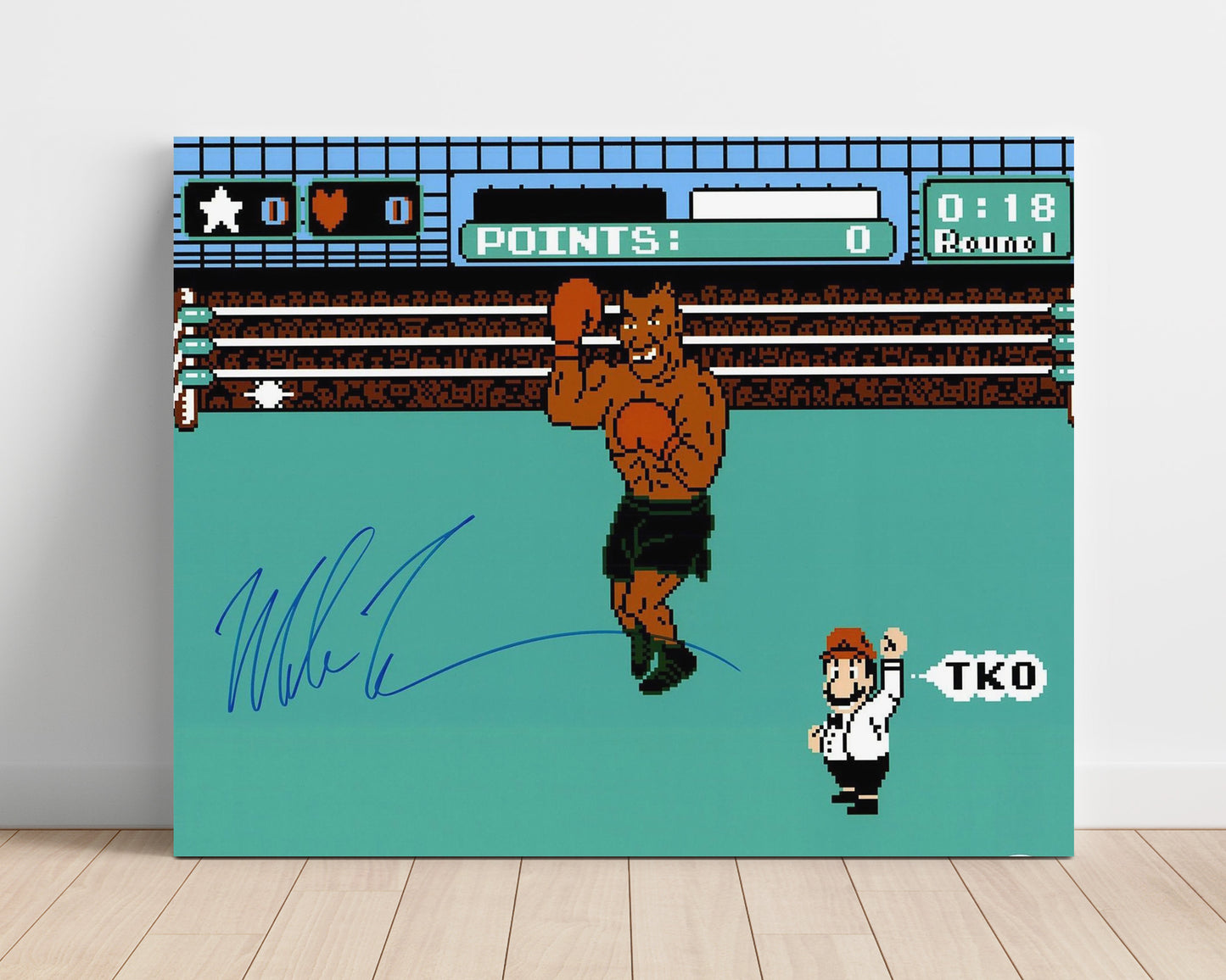 Mike Tyson – Punch-Out Gaming Knockout unframed boxing poster print