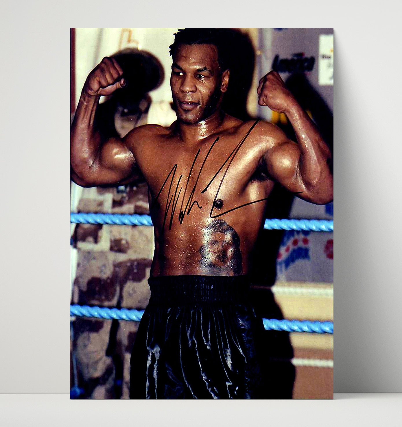 Mike Tyson – Training Flex Pose unframed boxing poster print