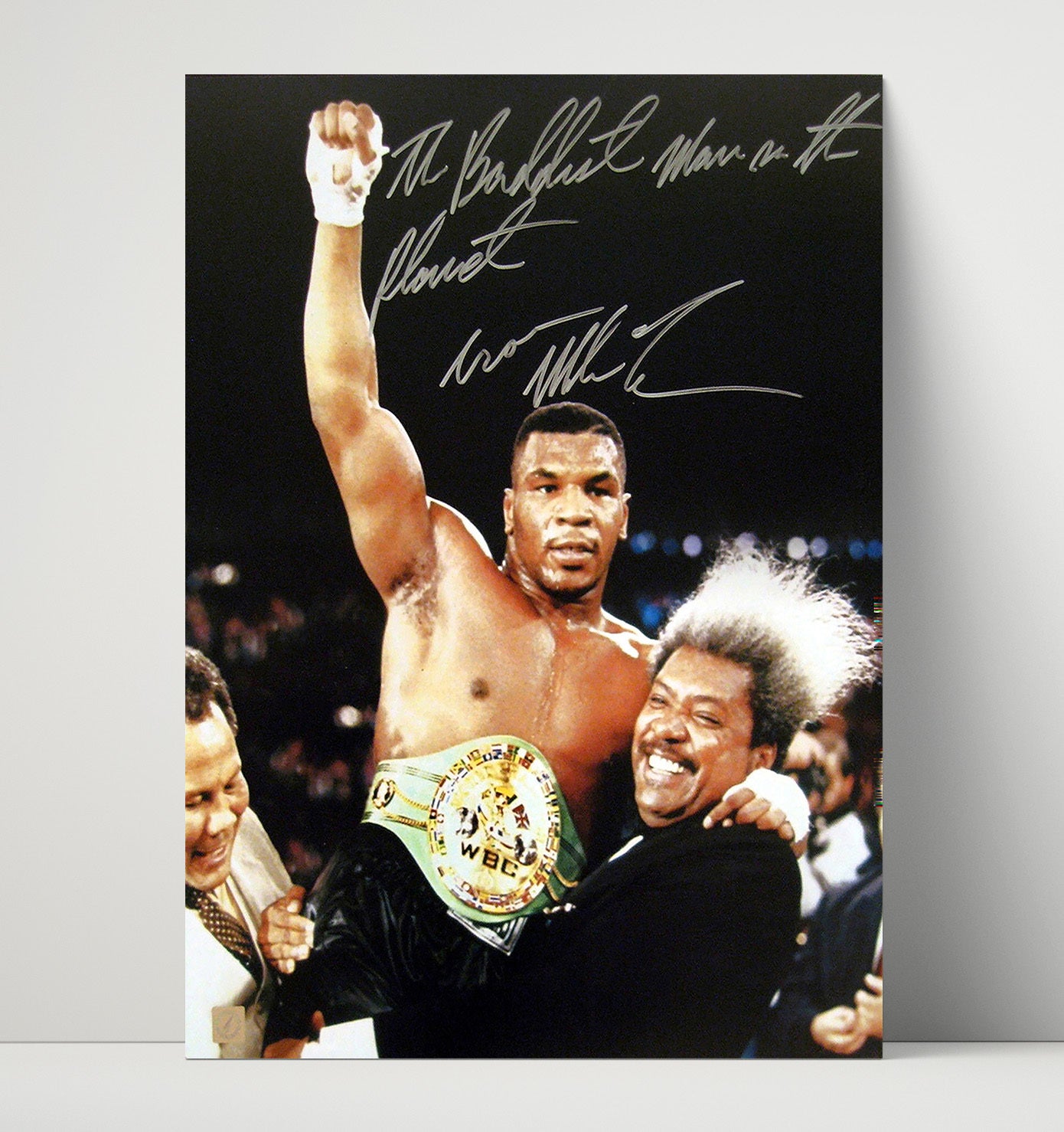 Mike Tyson WBC Champion Victory Celebration 16x20 Unframed Print boxing wall art print – Boxing Wall Art decor
