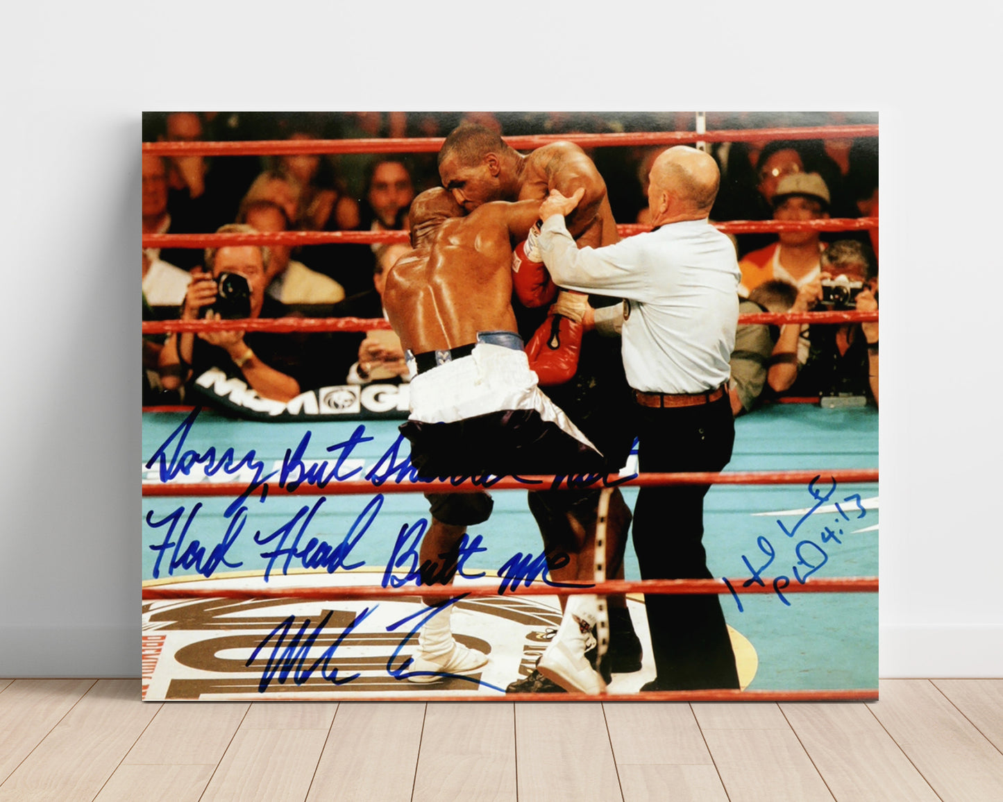 Mike Tyson and Evander Holyfield – Heavyweight Collision unframed boxing poster print