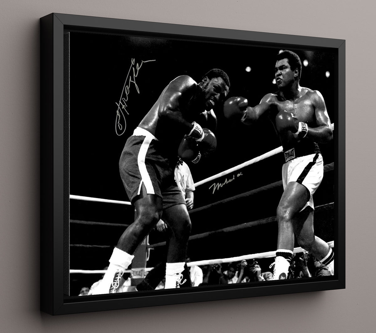 Muhammad Ali and Joe Frazier Heavyweight Rivals 20x24 Canvas boxing wall art