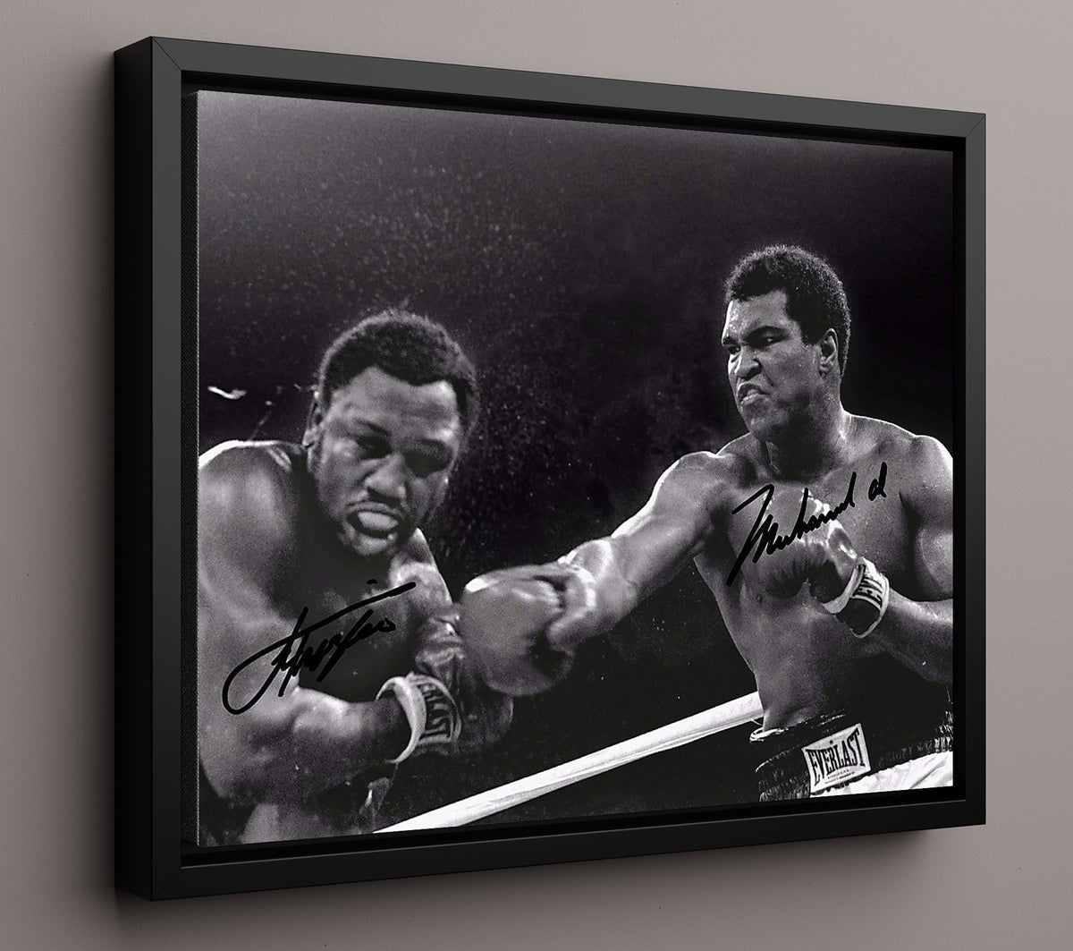 Muhammad Ali and Joe Frazier Heavyweight Thunder 20x24 Canvas boxing wall art