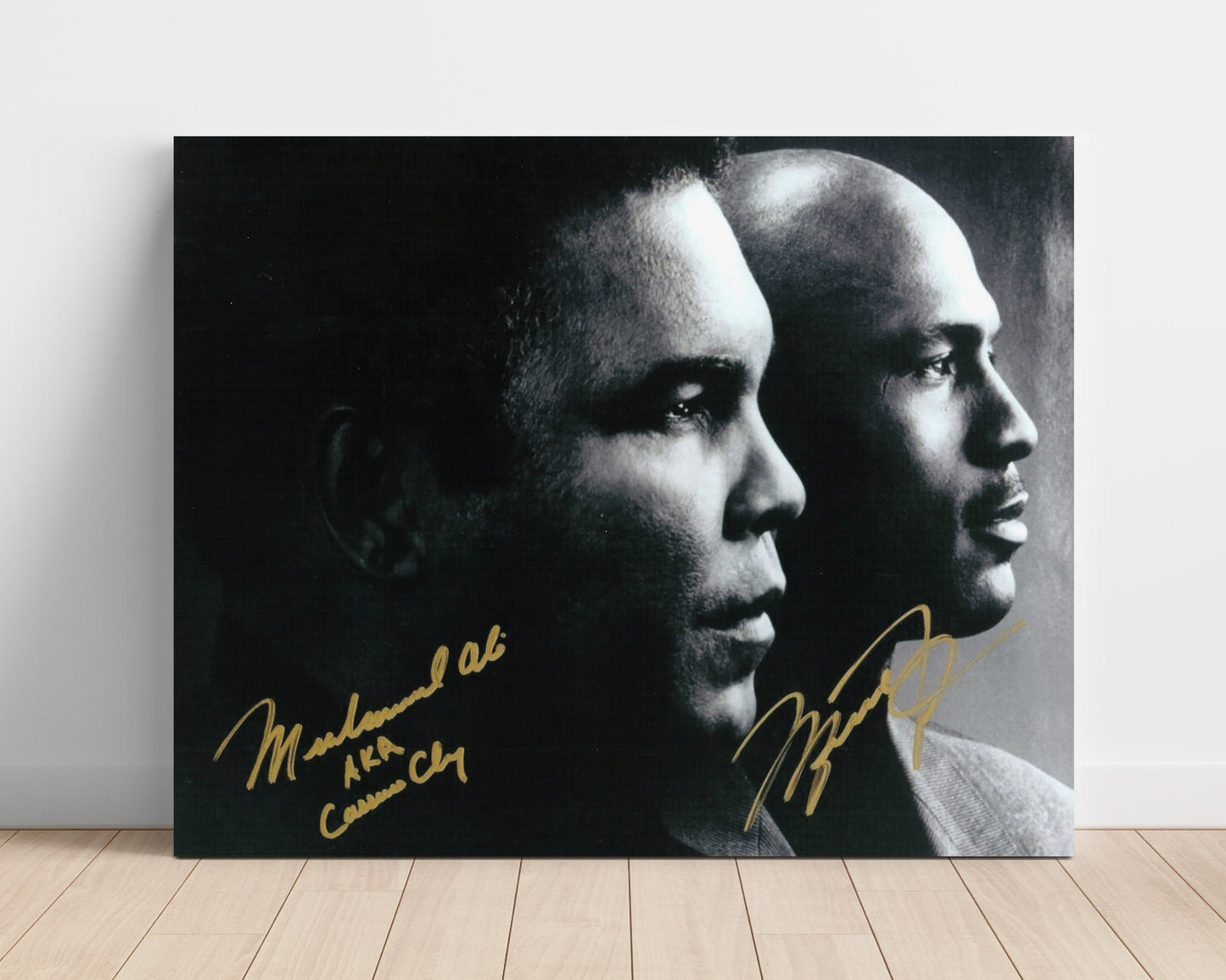 Muhammad Ali and Michael Jordan – Legends United unframed boxing poster print