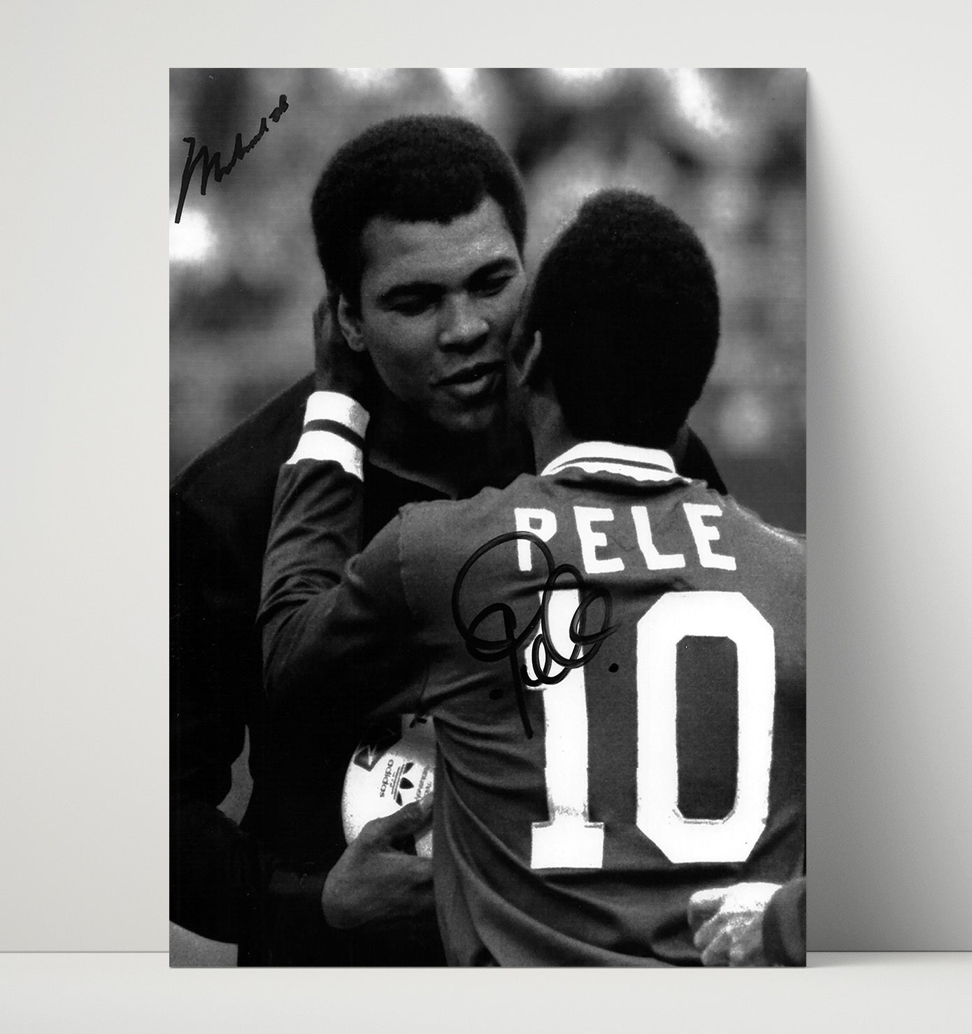 Muhammad Ali and Pele – the Greatest Meets the King unframed boxing poster print