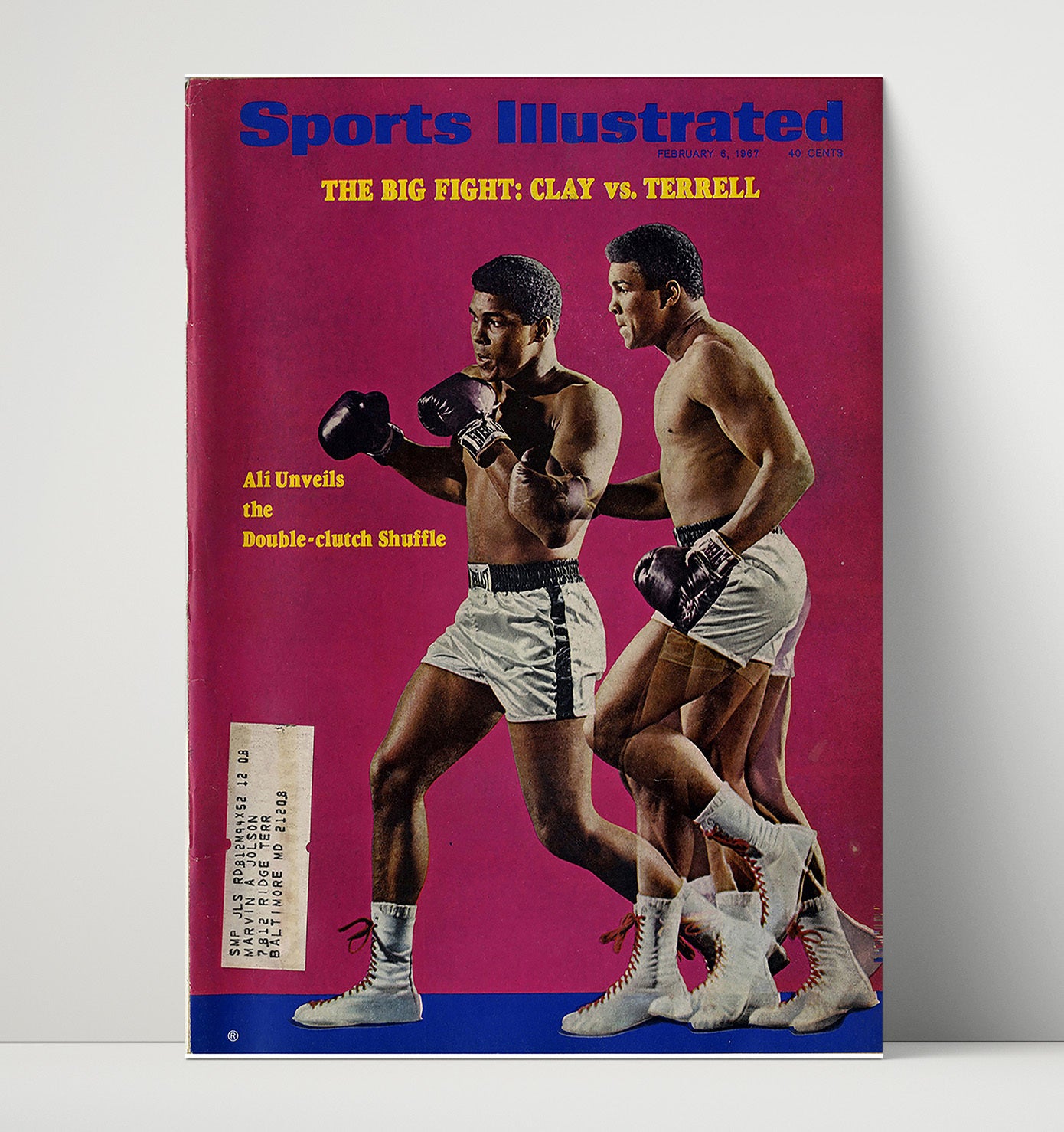 Muhammad Ali vs. Ernie Terrell – 1967 SI unframed boxing poster print