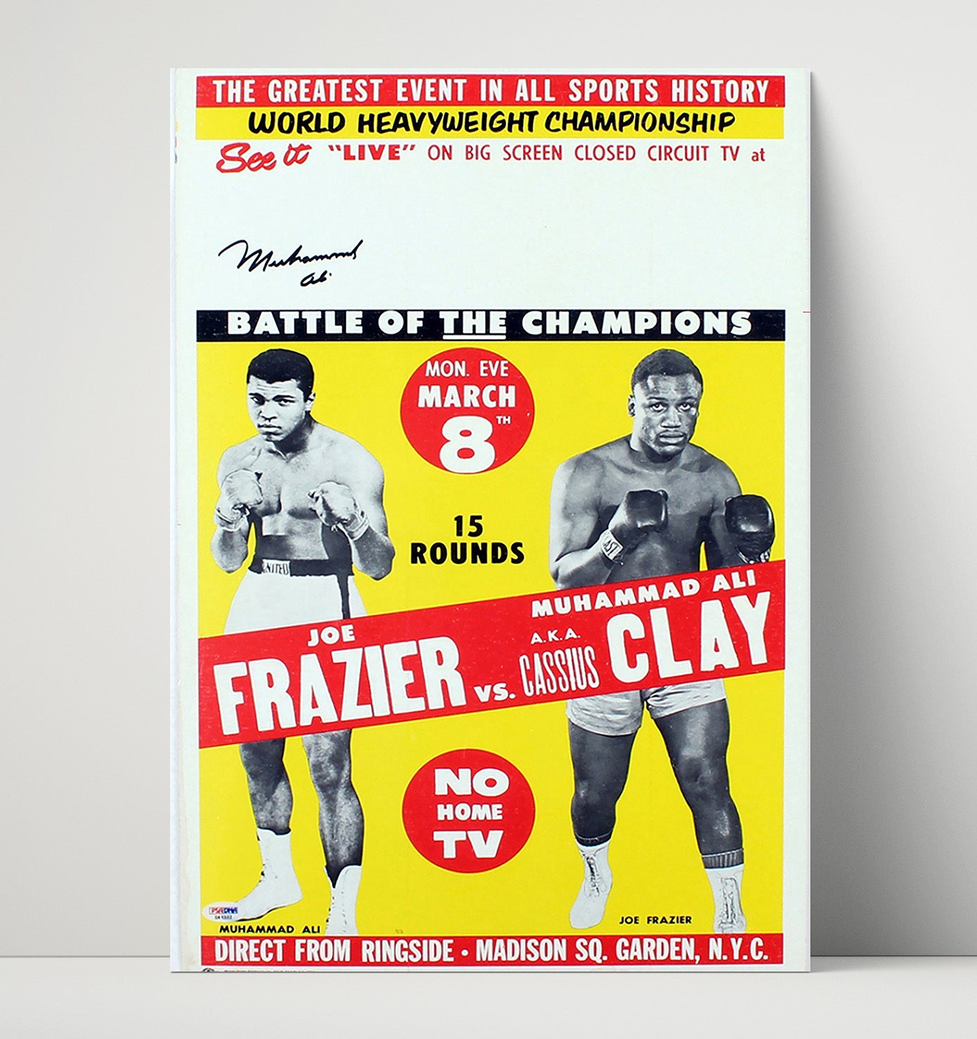 Muhammad Ali vs. Joe Frazier – Battle of the Champions unframed boxing poster print