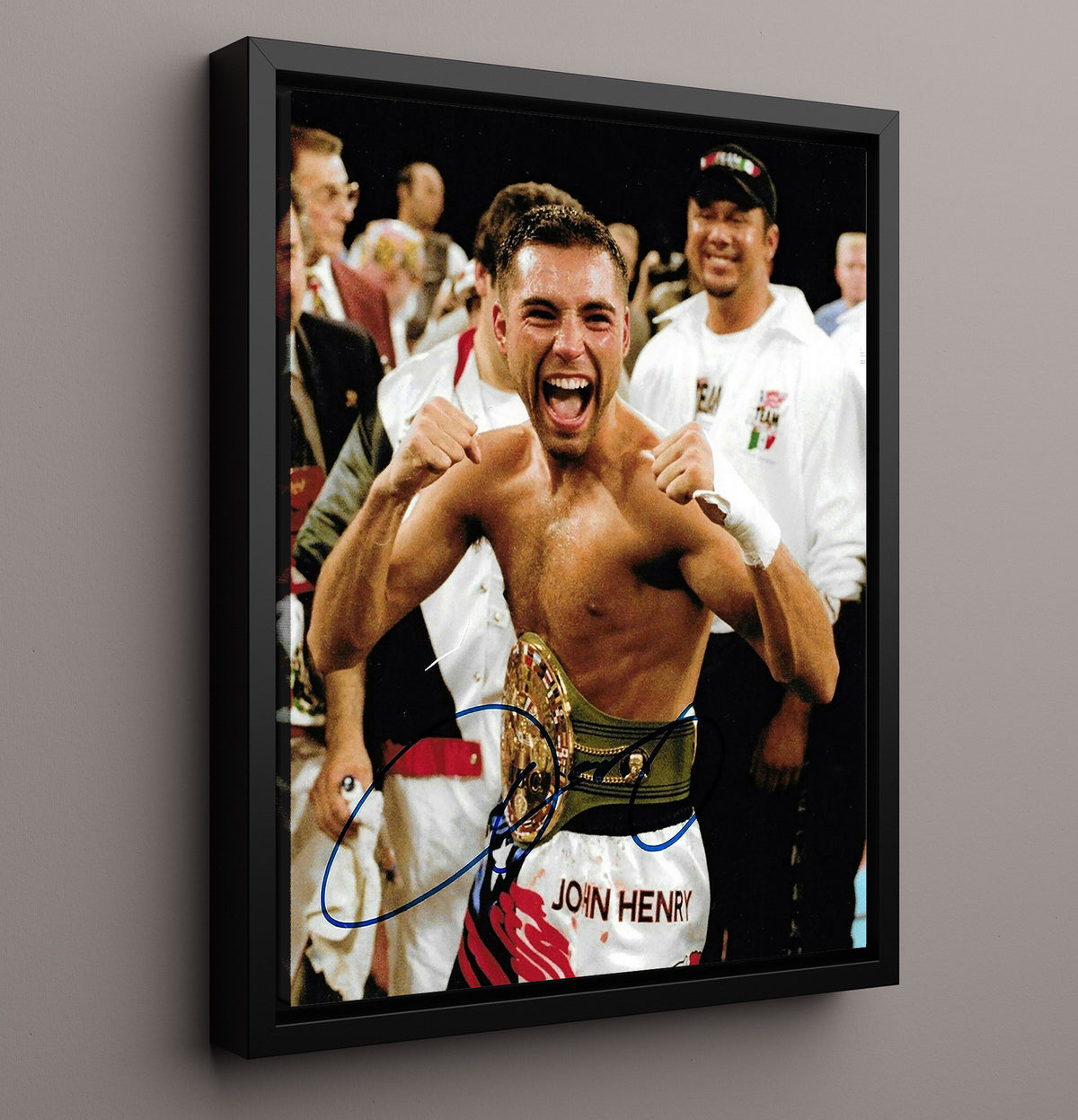 Oscar De La Hoya WBC Champion Celebration 20x24 Canvas boxing wall art
